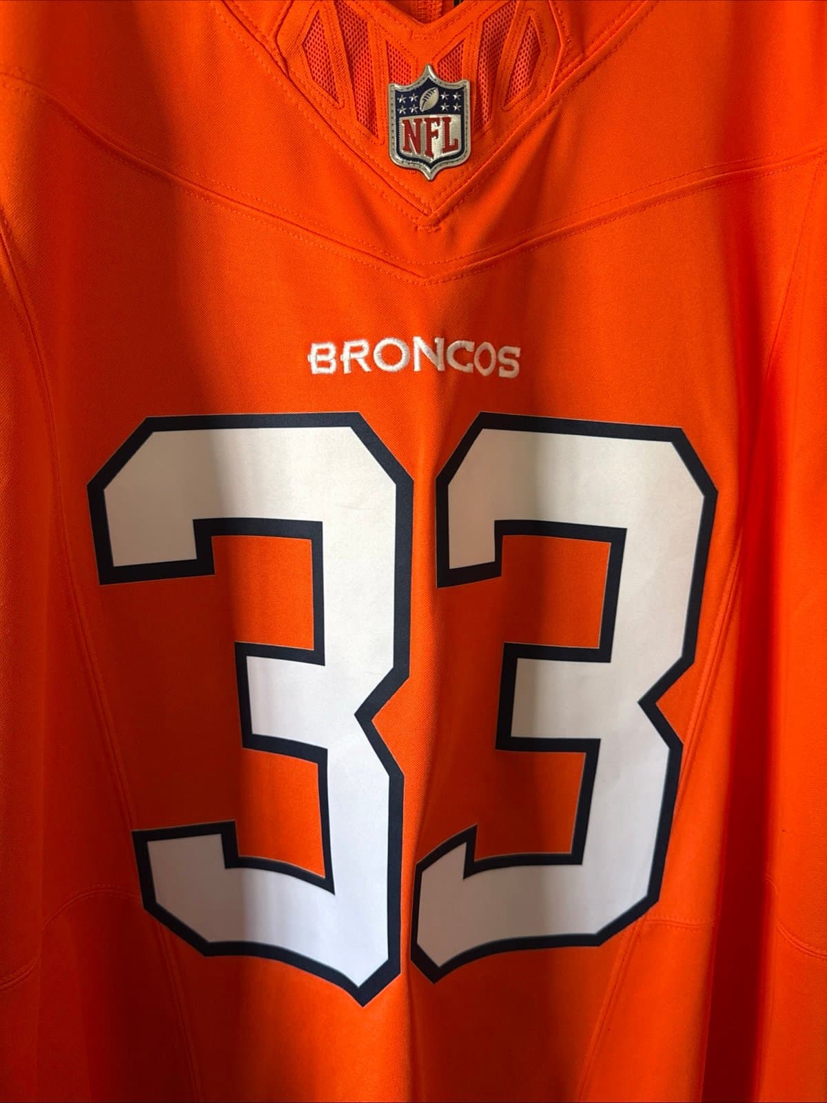 Men’s Nike Javonte Williams #33 Denver Broncos Vapor Lmtd NFL Jersey Sz 2XL NWOT - Thumbnail 2