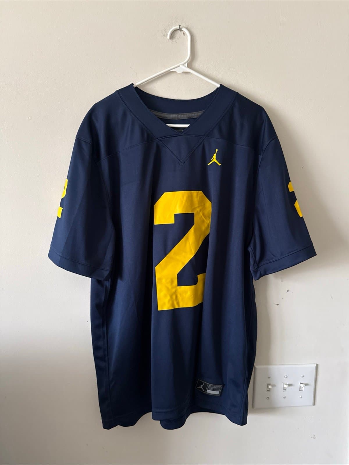 Men’s Nike Charles Woodson #2 Michigan Wolverines NCAA Jersey Sz XL - Blue RARE - Image 1