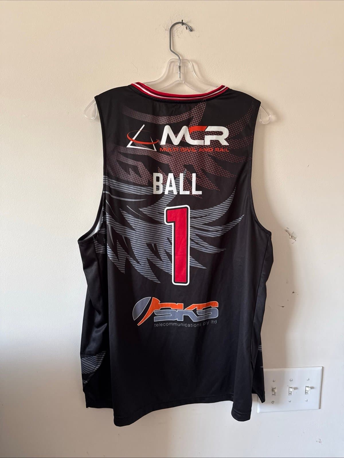 Men’s First Ever Lamelo Ball #1 Illawarra Hawks NBL Authentic Jersey Sz 2XL - Thumbnail 6