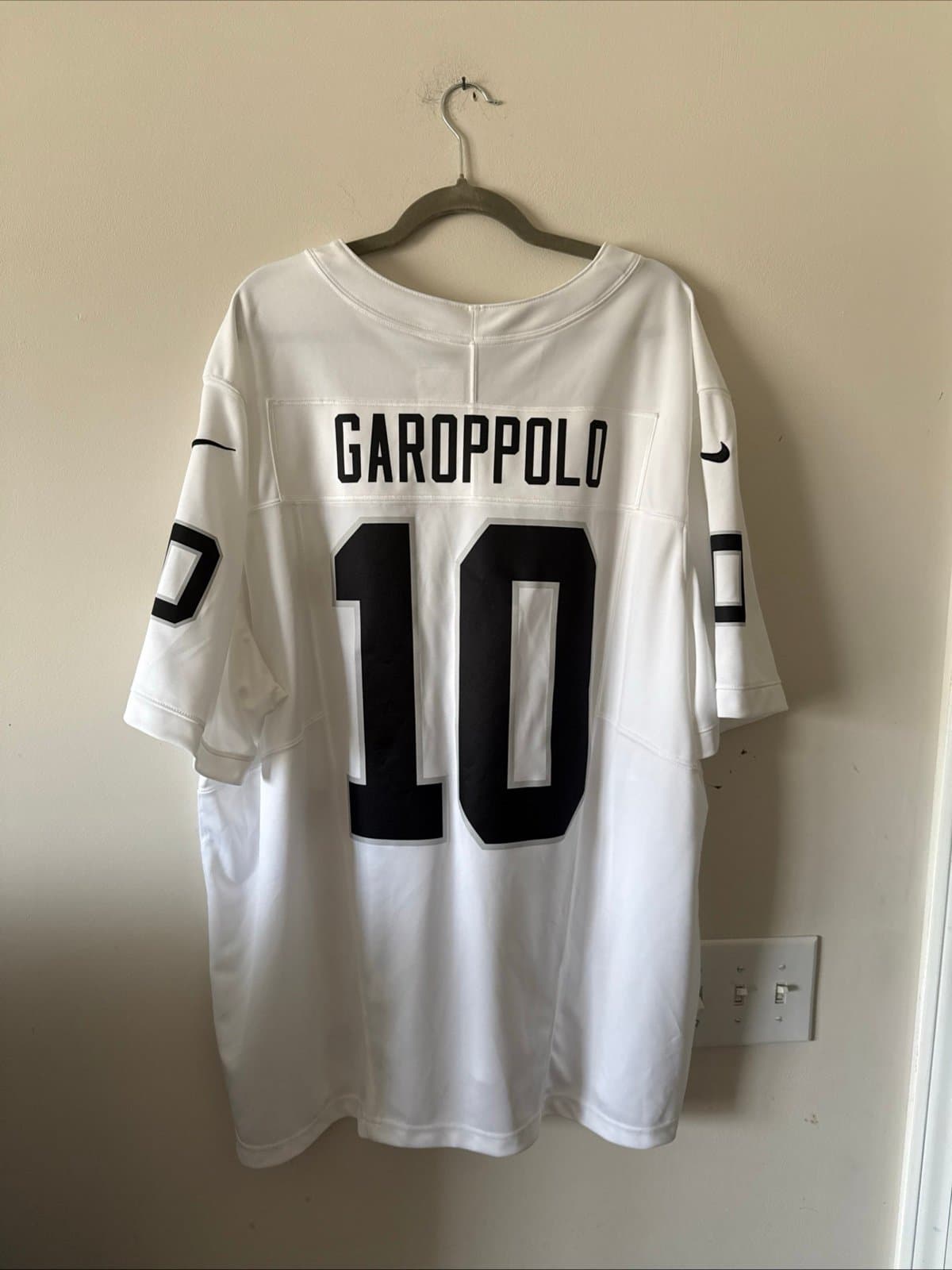MEN’S NIKE JIMMY GAROPPOLO #10 LAS VEGAS RAIDERS VAPOR LMTD JERSEY SZ 3XL - RARE - Thumbnail 6