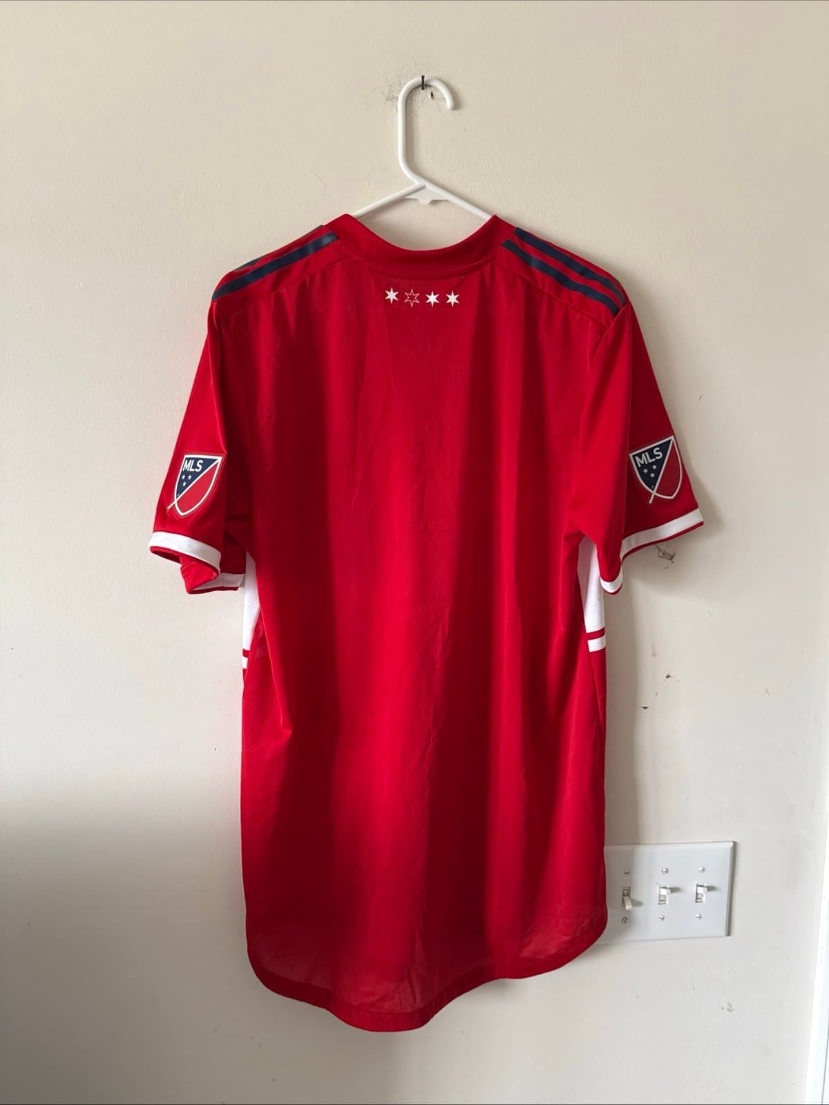 MEN’S ADIDAS CHICAGO FIRE 2018/19 HOME AUTHENTIC SOCCER JERSEY SZ XL - NWT RARE - Thumbnail 7