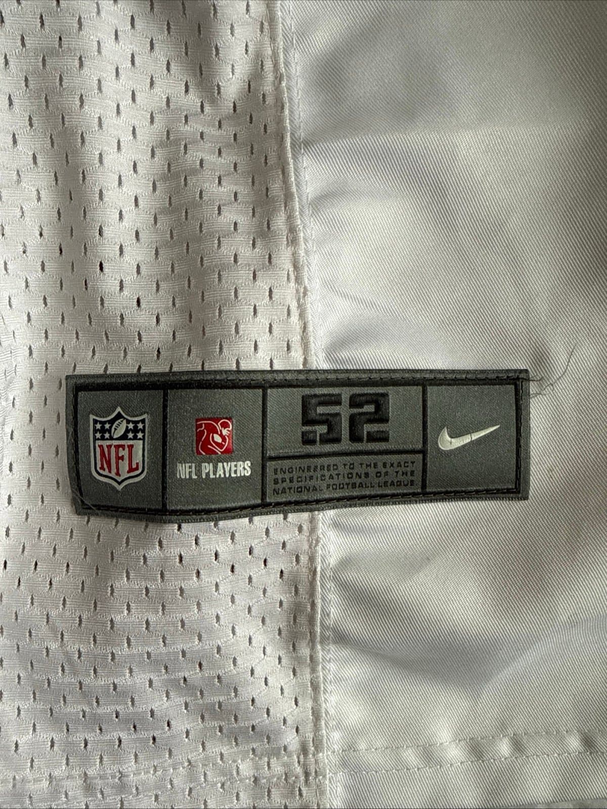 Men’s Nike Brandon Marshall #15 New York Jets NFL Jersey Sz 52 - White RARE - Thumbnail 3