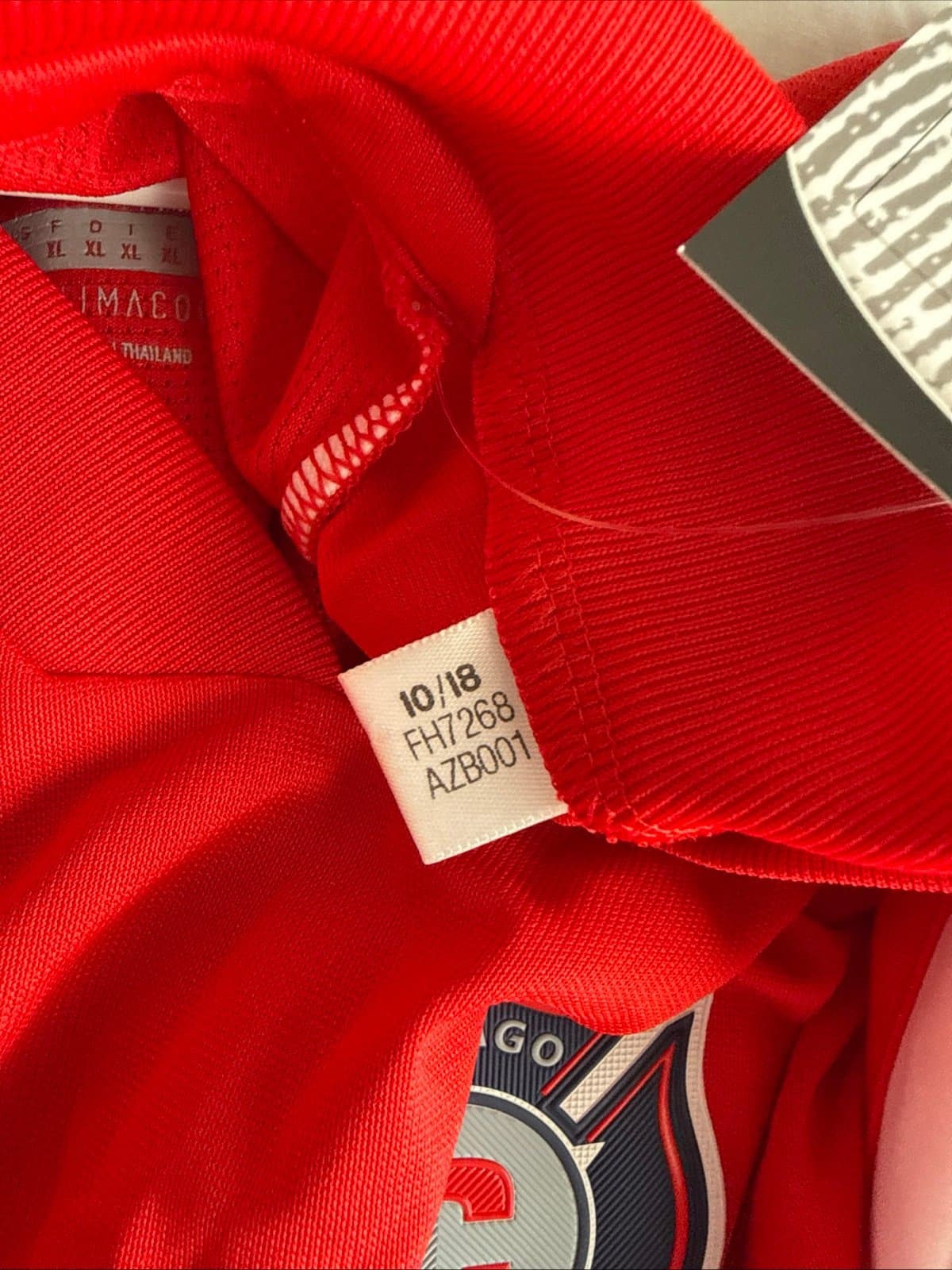 MEN’S ADIDAS CHICAGO FIRE 2018/19 HOME AUTHENTIC SOCCER JERSEY SZ XL - NWT RARE - Thumbnail 6