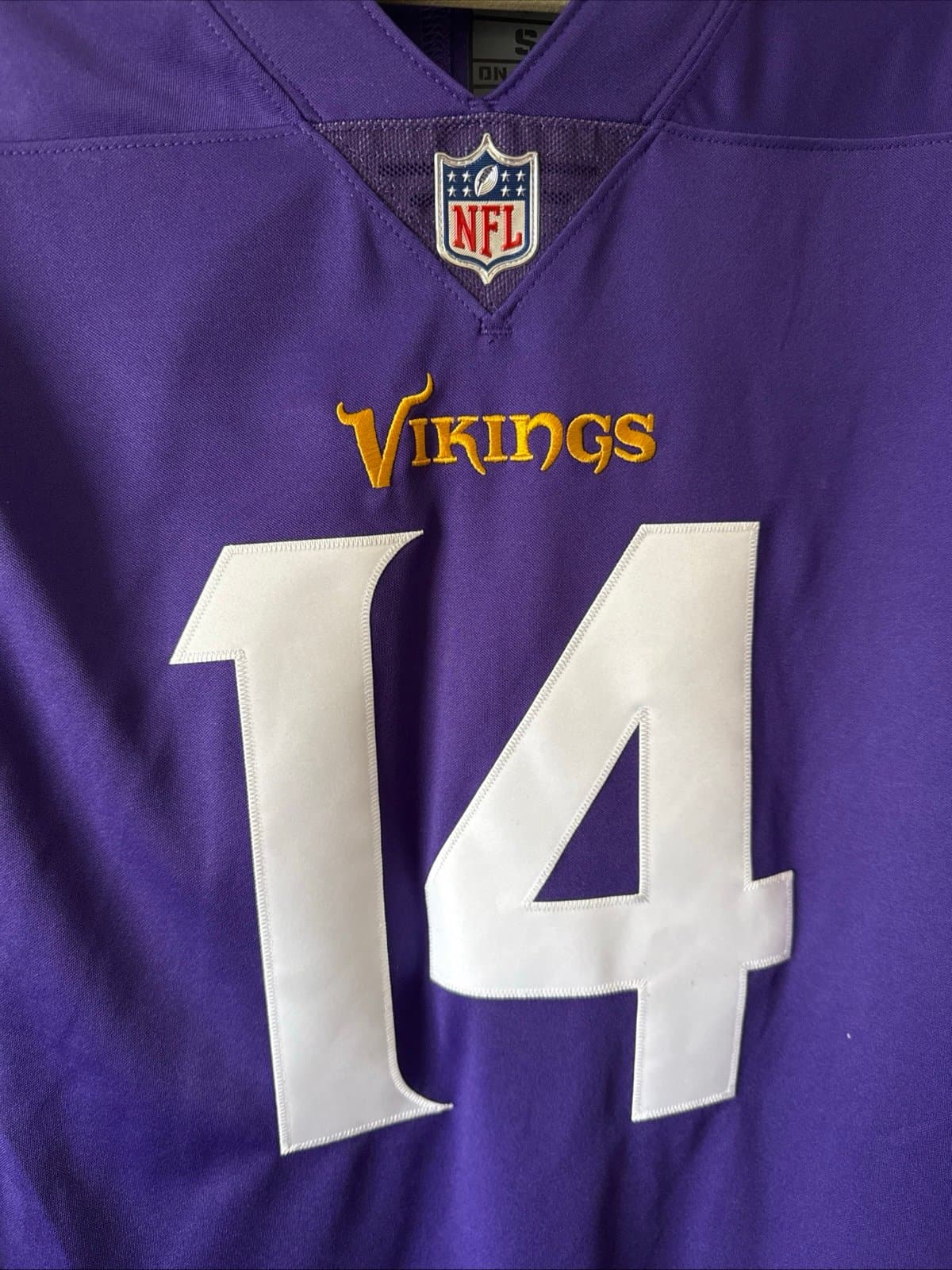 Men’s Nike Stefon Diggs #14 Minnesota Vikings Vapor Limited Jersey Sz S NWT RARE - Thumbnail 2