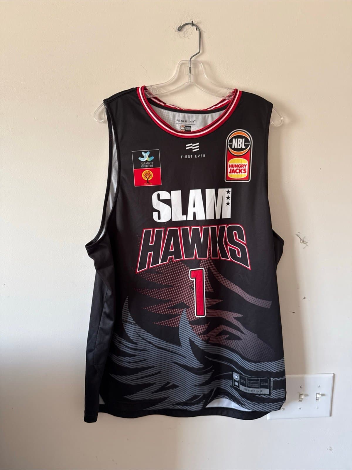 Men’s First Ever Lamelo Ball #1 Illawarra Hawks NBL Authentic Jersey Sz 2XL - Image 1