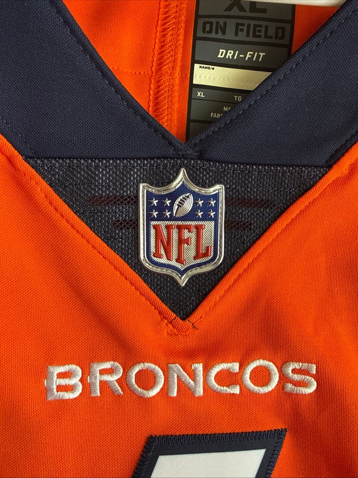 Men’s Nike Case Keenum #4 Denver Broncos Vapor Lmtd Jersey Sz XL - Orange RARE - Thumbnail 5