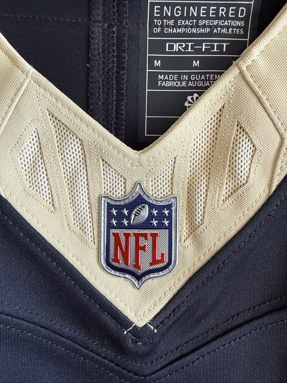 Men’s Nike Derek Carr #4 New Orleans Saints Vapor Lmtd Jersey Sz M - Black RARE - Thumbnail 5