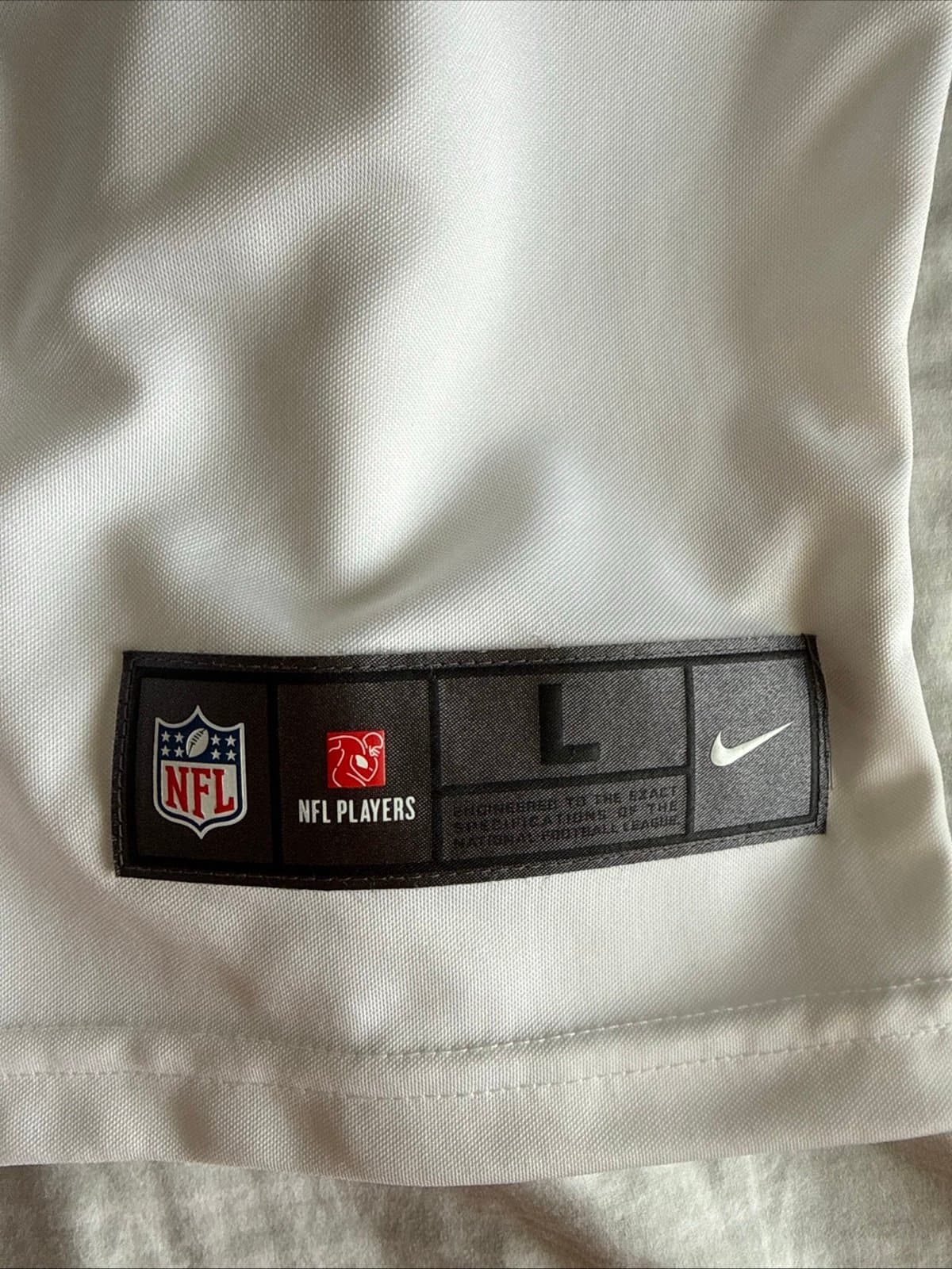 Men’s Nike Khalil Mack #52 Las Vegas Raiders Vapor Lmtd Jersey Sz L - White RARE - Thumbnail 3