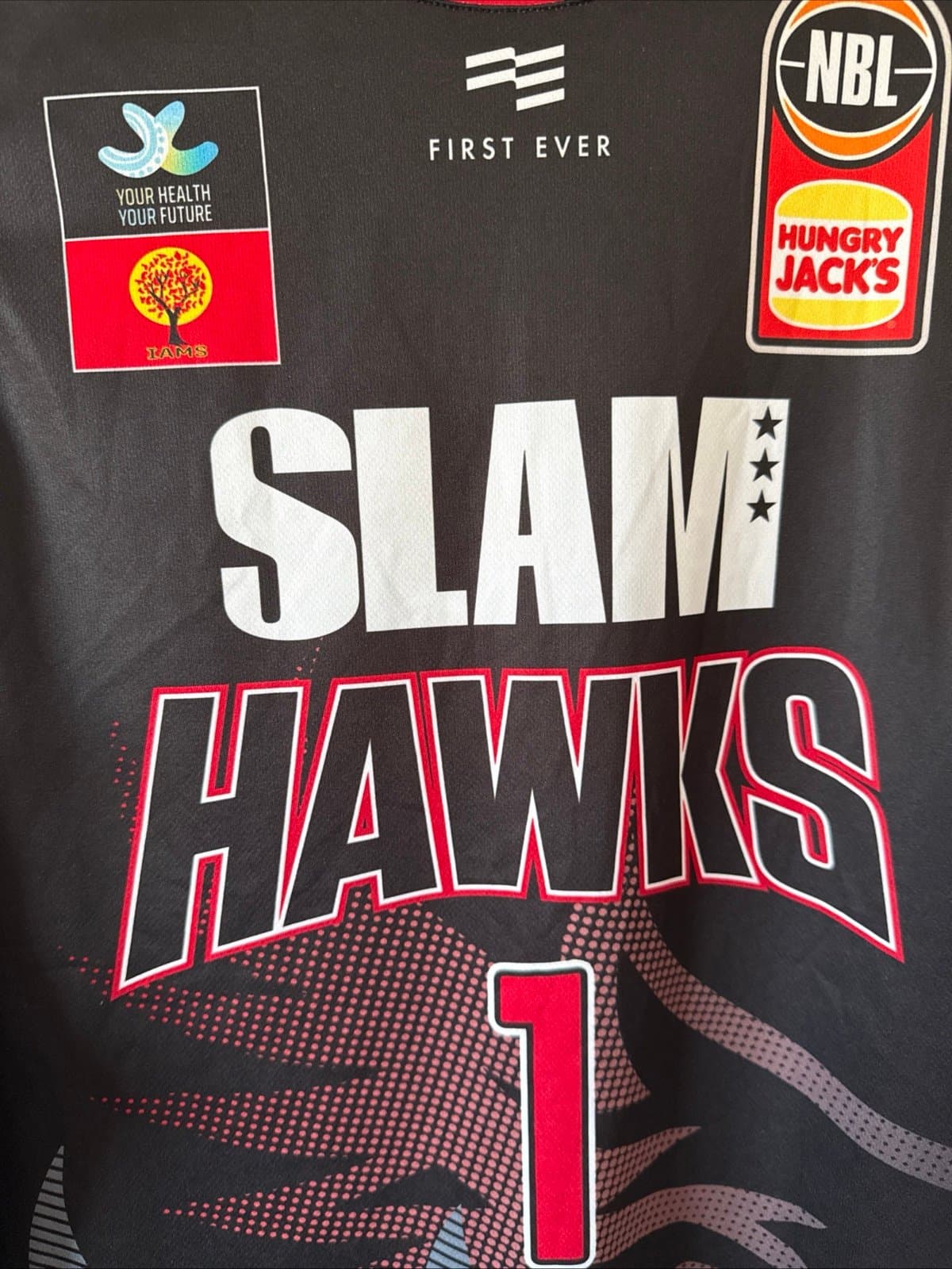 Men’s First Ever Lamelo Ball #1 Illawarra Hawks NBL Authentic Jersey Sz 2XL - Thumbnail 2