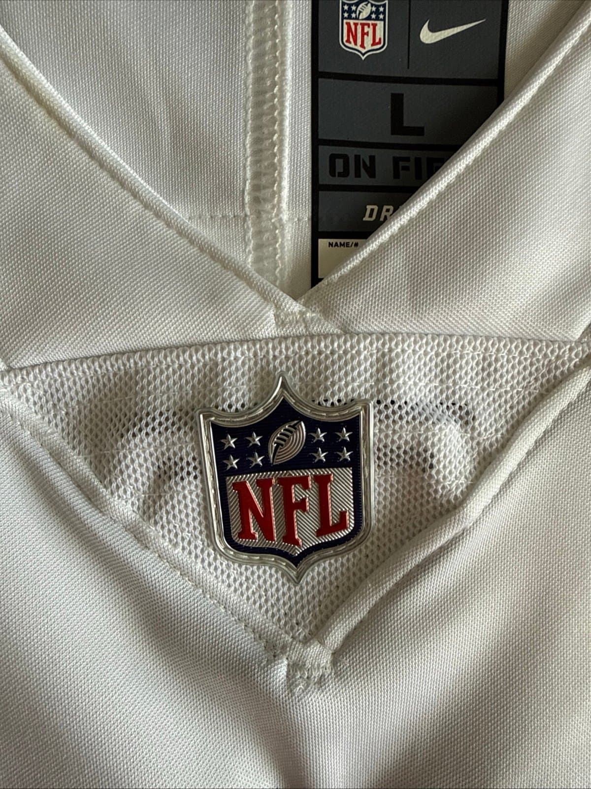 Men’s Nike Khalil Mack #52 Las Vegas Raiders Vapor Lmtd Jersey Sz L - White RARE - Thumbnail 5