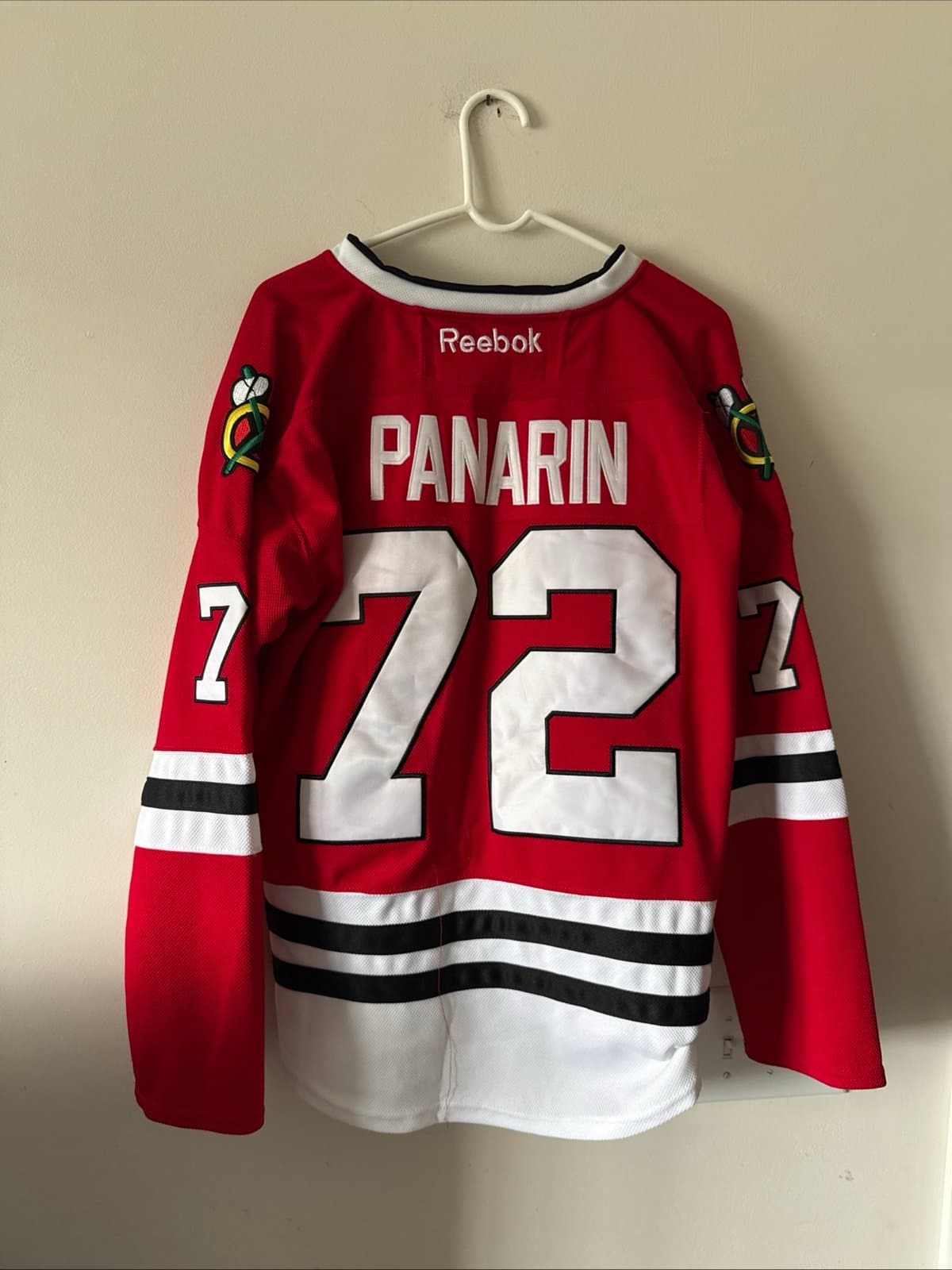 Men’s Reebok Artemi Panarin #72 Chicago Blackhawks NHL Hockey Jersey Sz 50 RARE - Thumbnail 6