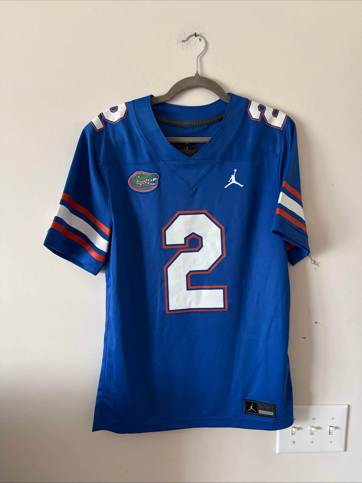 Men’s Jordan DJ Lagway #2 Florida Gators NCAA Jersey Sz S - Blue RARE - Image 1