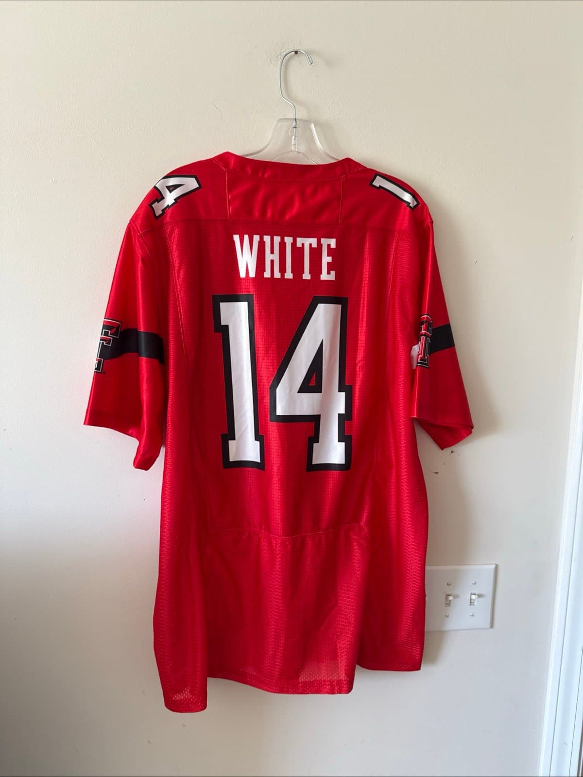 Men’s Under Armour Xavier White #14 Texas Tech Red Raiders Jersey Sz XL - NWT - Thumbnail 6