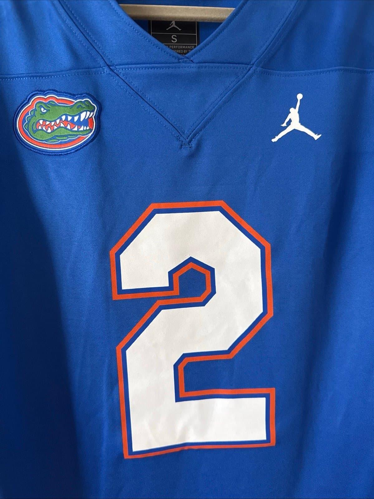 Men’s Jordan DJ Lagway #2 Florida Gators NCAA Jersey Sz S - Blue RARE - Thumbnail 2