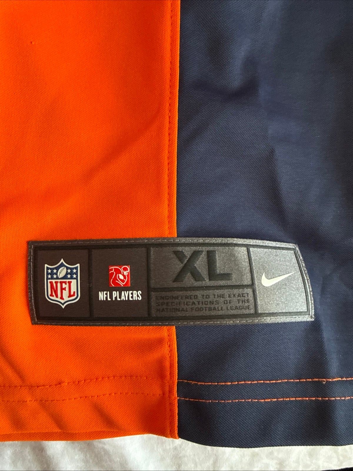 Men’s Nike Case Keenum #4 Denver Broncos Vapor Lmtd Jersey Sz XL - Orange RARE - Thumbnail 3
