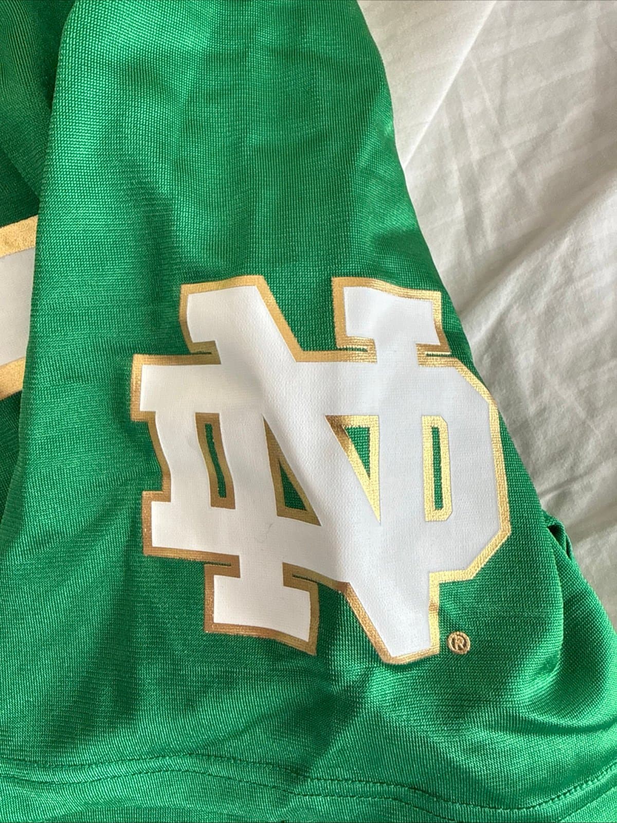 Men’s Under Armour Notre Dame Fighting Irish #25 Jersey SZ L - Green RARE - Thumbnail 6