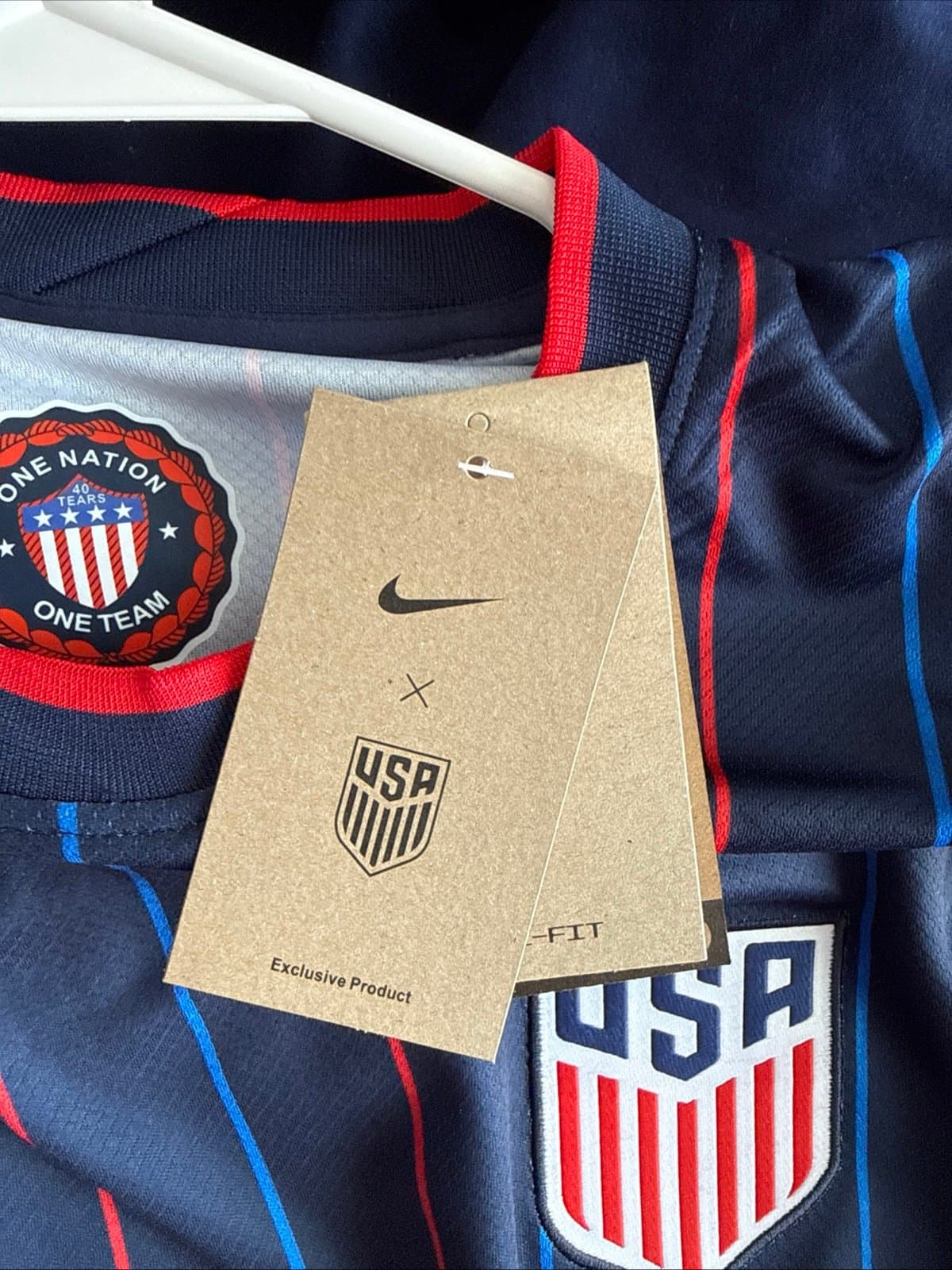 Men's Nike Christian Pulisic #10 USMNT 2025 Stadium Away Jersey Sz XL - NWT RARE - Thumbnail 6