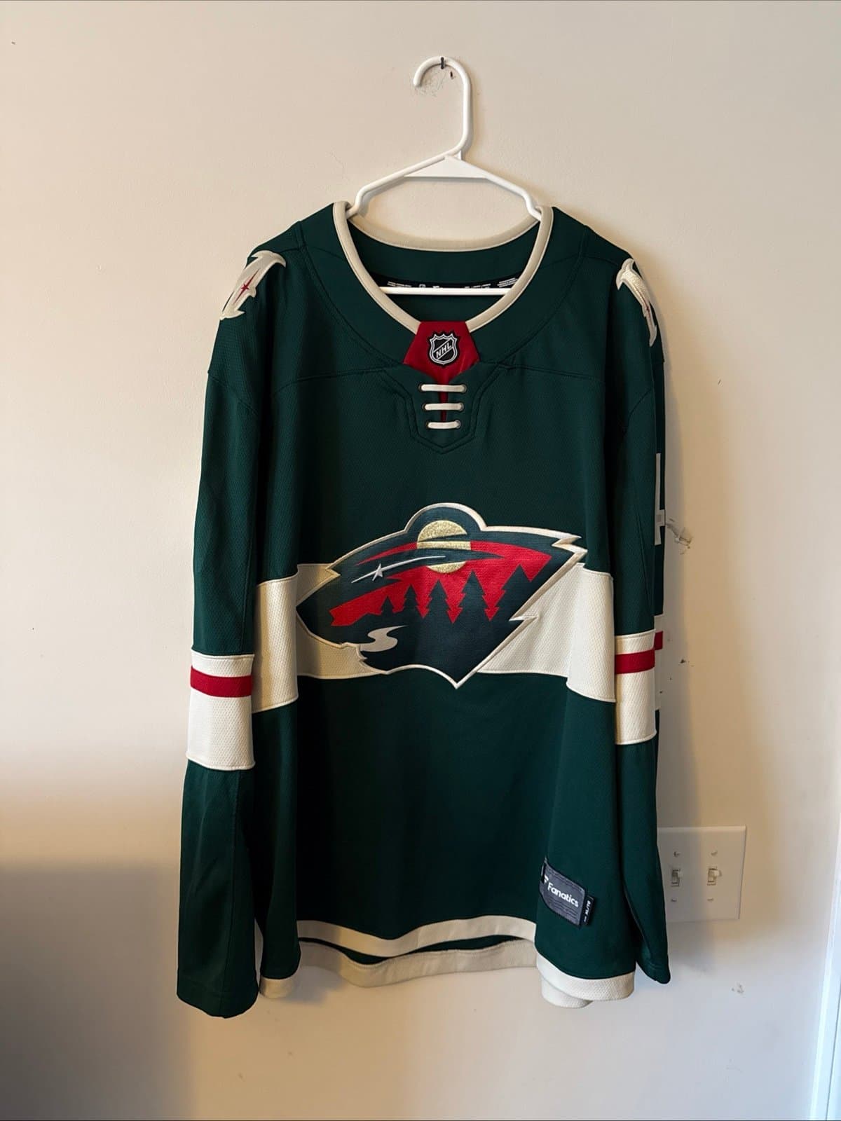 Men's Fanatics Devan Dubnyk #40Minnesota Wild Breakaway Home Jersey Sz XL Green - Image 1