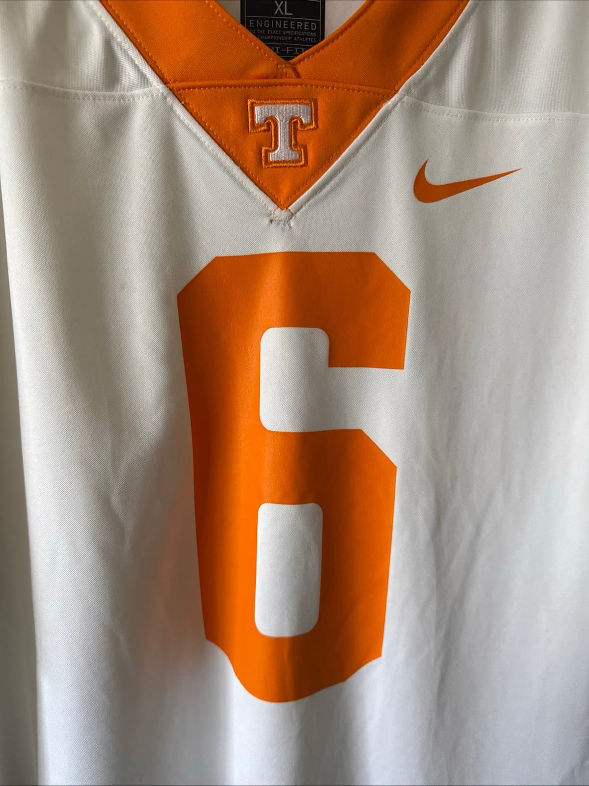 Men’s Nike Tennessee Volunteers Alvin Kamara #6 Alumni Jersey Sz XL White RARE - Thumbnail 2