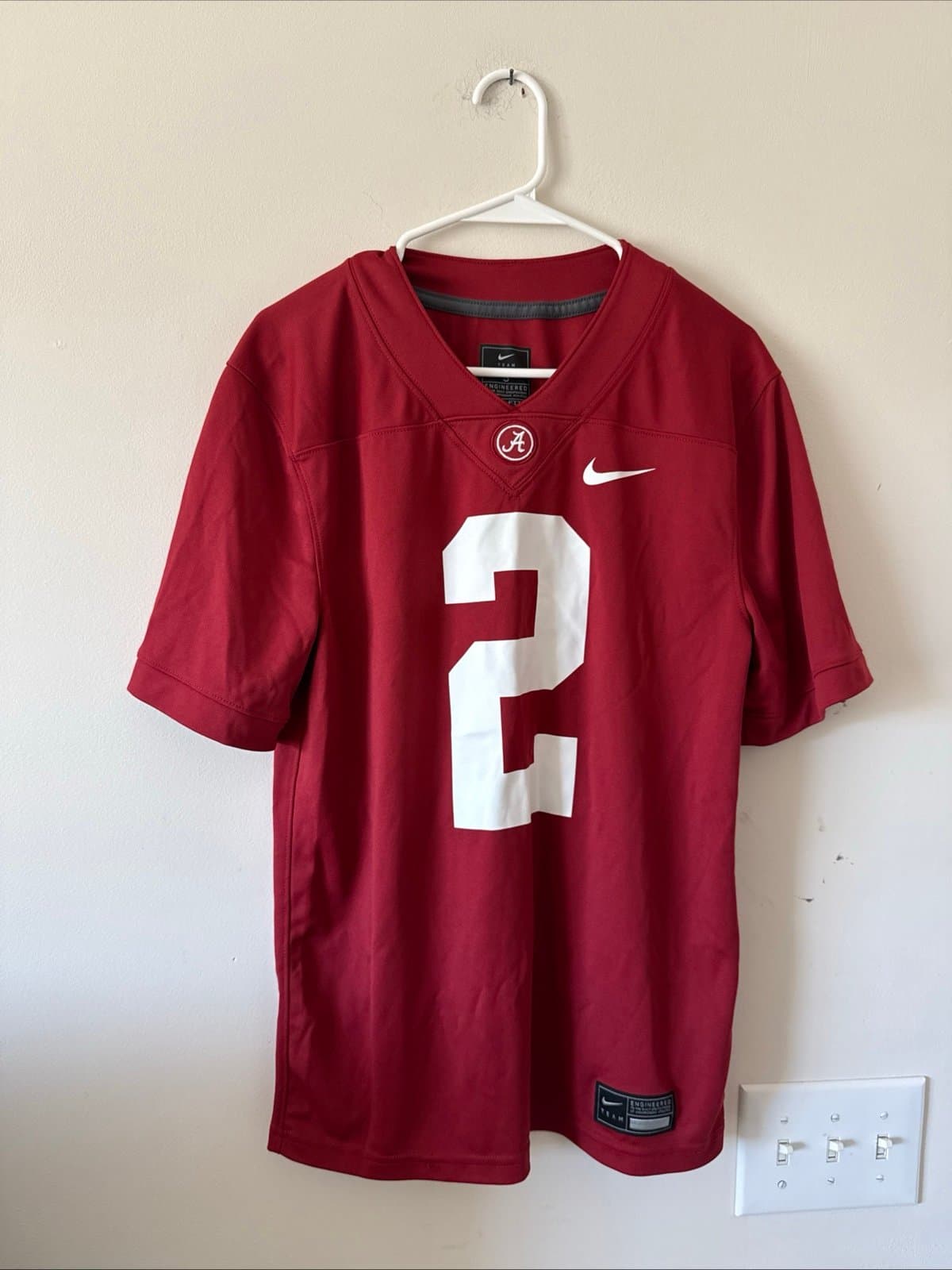 Men’s Nike Derrick Henry #2 Alabama Crimson Tide Football Jersey Sz S - Red RARE - Image 1