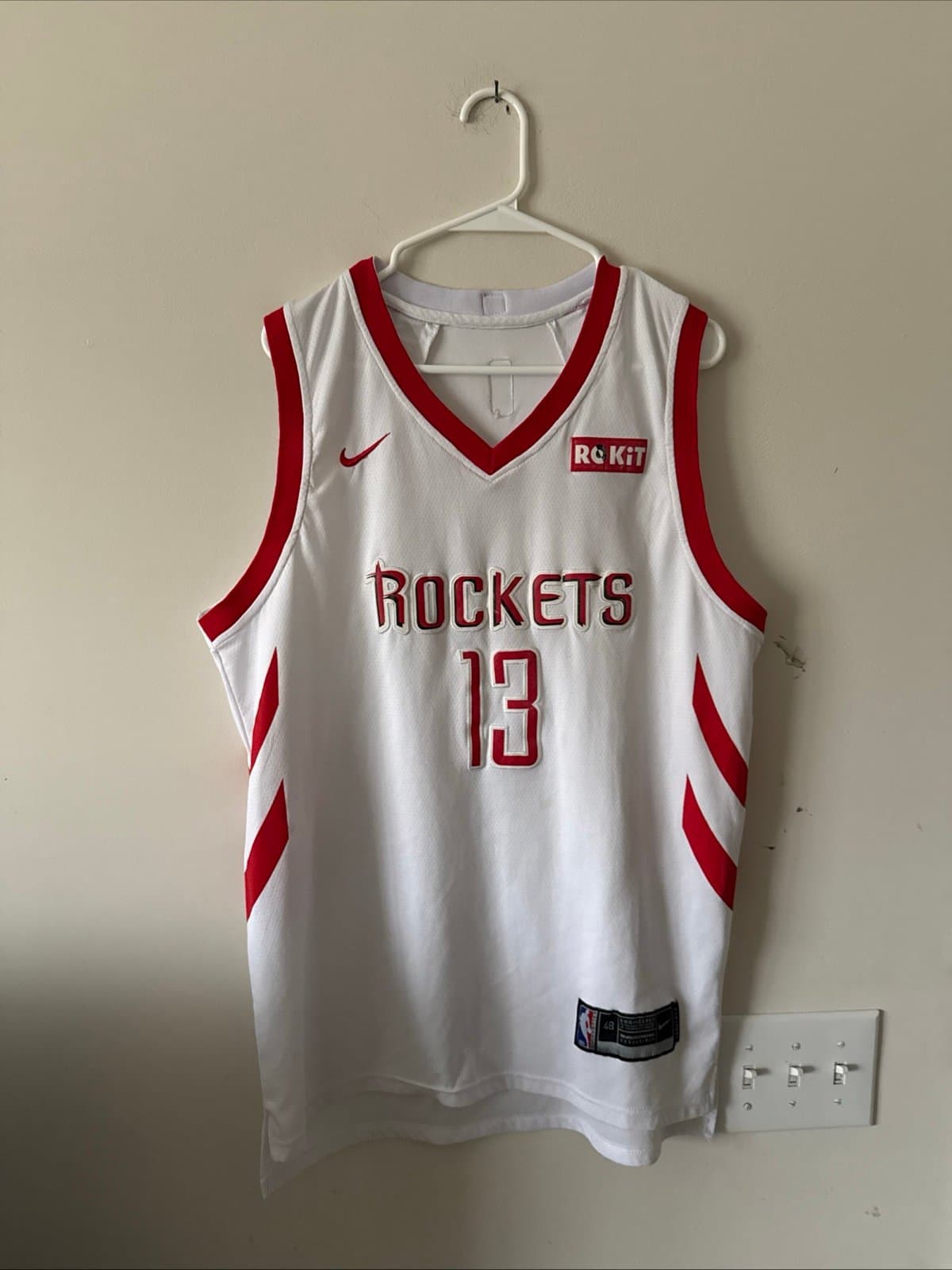 Men’s Nike James Harden #13 Houston Rockets Association Jersey 2018 Sz 48 - RARE - Image 1