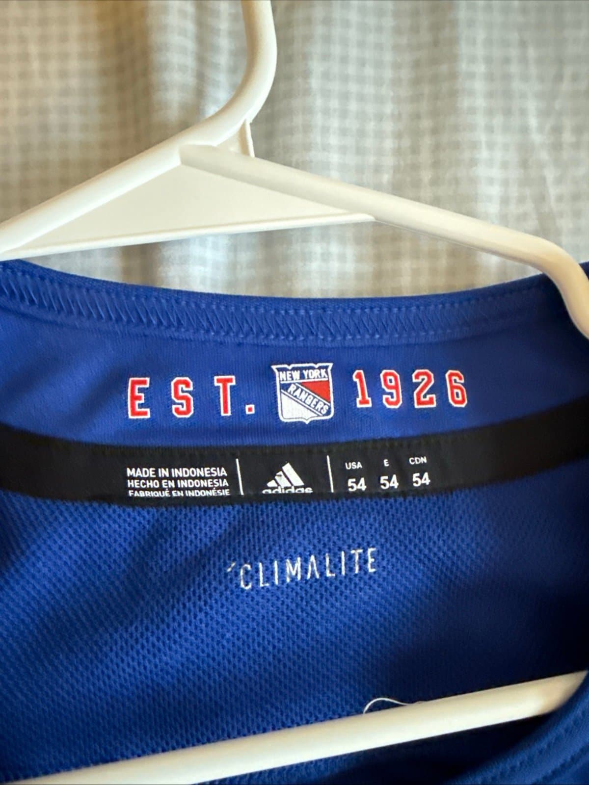 Men’s adidas New York Rangers Neil Pionk #44 NHL Jersey Sz 54 - Blue NWT - Thumbnail 4