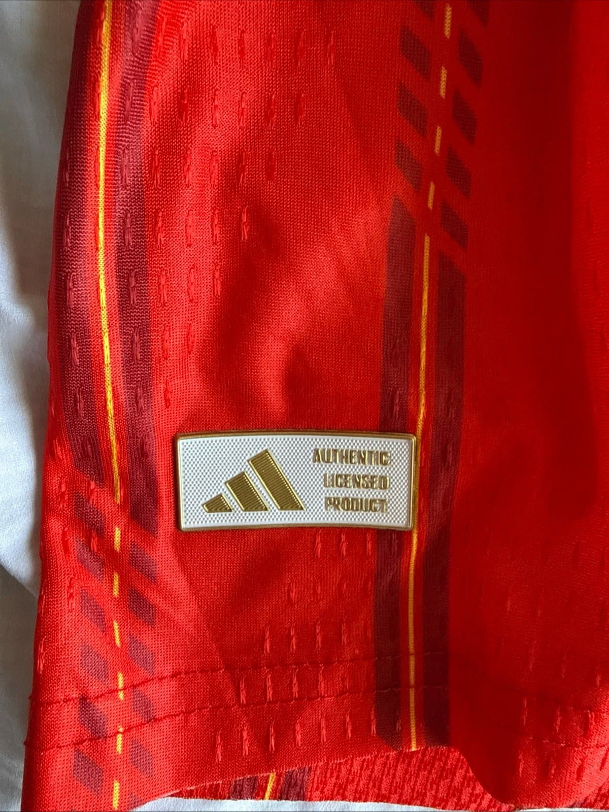 Men's adidas Dani Olmo #10 Spain Home Authentic Jersey 2026 WC Sz XL - NWT RARE - Thumbnail 3