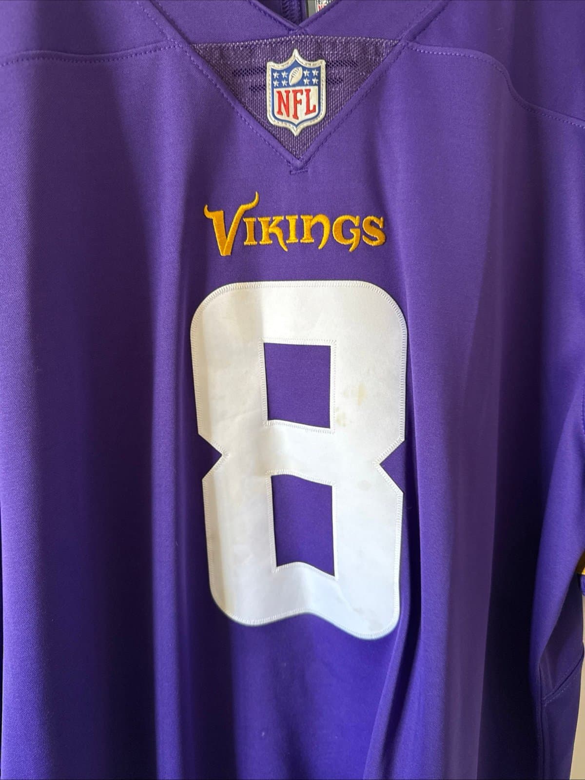 Men’s Nike Kirk Cousins #8 Minnesota Vikings Vapor Limited Jersey Sz XL - RARE - Thumbnail 2