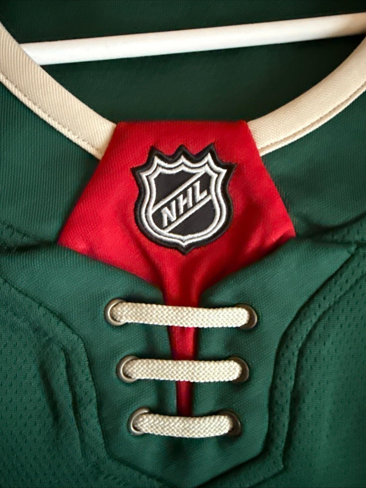 Men's Fanatics Devan Dubnyk #40Minnesota Wild Breakaway Home Jersey Sz XL Green - Thumbnail 5