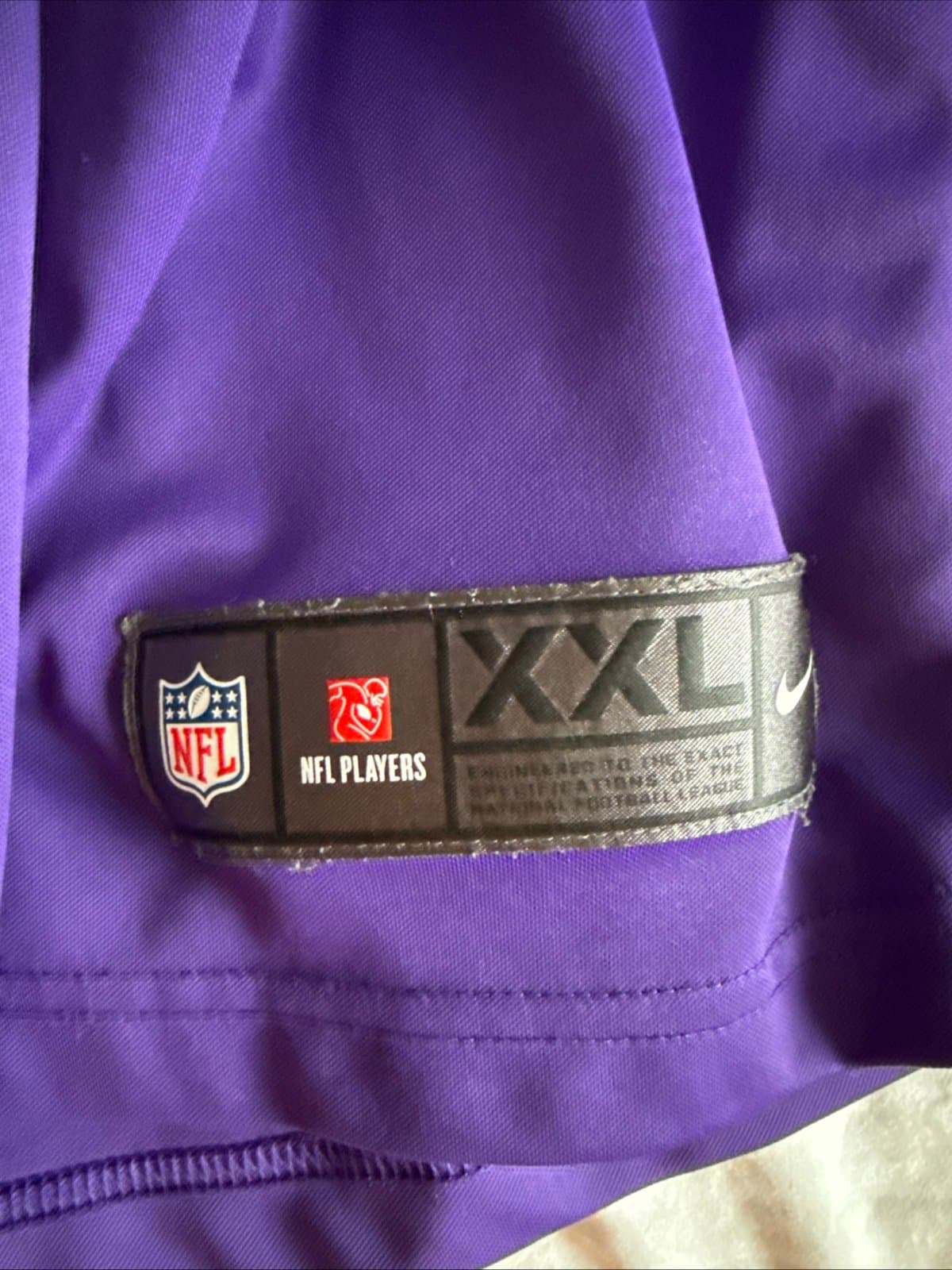 Men’s Nike Sam Bradford #8 Minnesota Vikings Vapor Lmtd Jersey Sz 2XL - Purple - Thumbnail 3