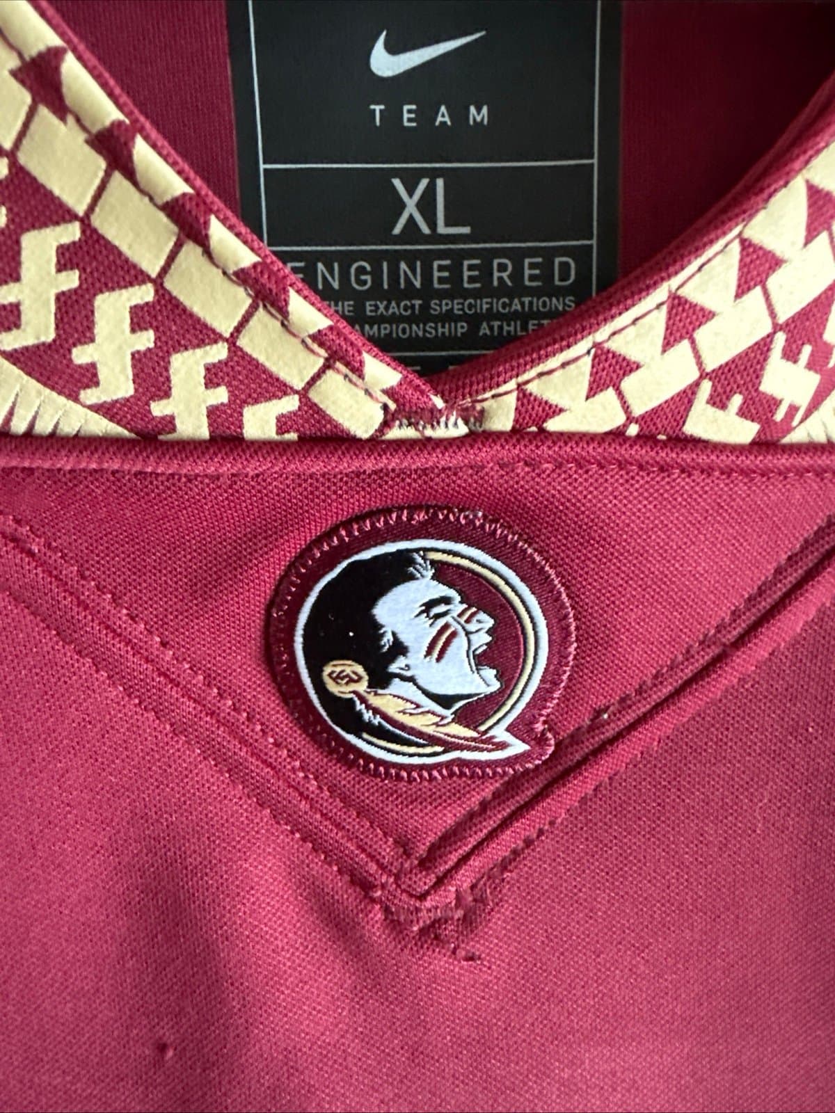 Men’s Nike Jordan Travis #13 Florida State Seminoles NCAA Jersey Sz XL - RARE - Thumbnail 5