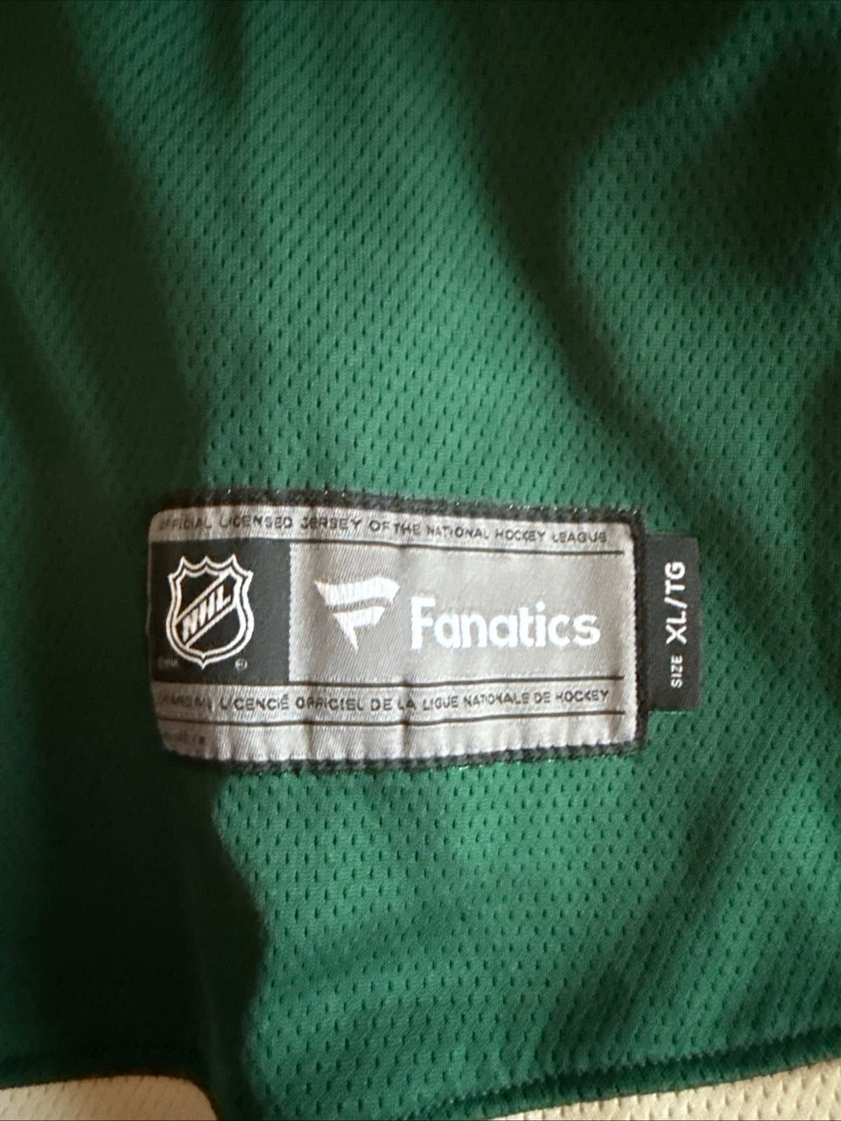 Men's Fanatics Devan Dubnyk #40Minnesota Wild Breakaway Home Jersey Sz XL Green - Thumbnail 3
