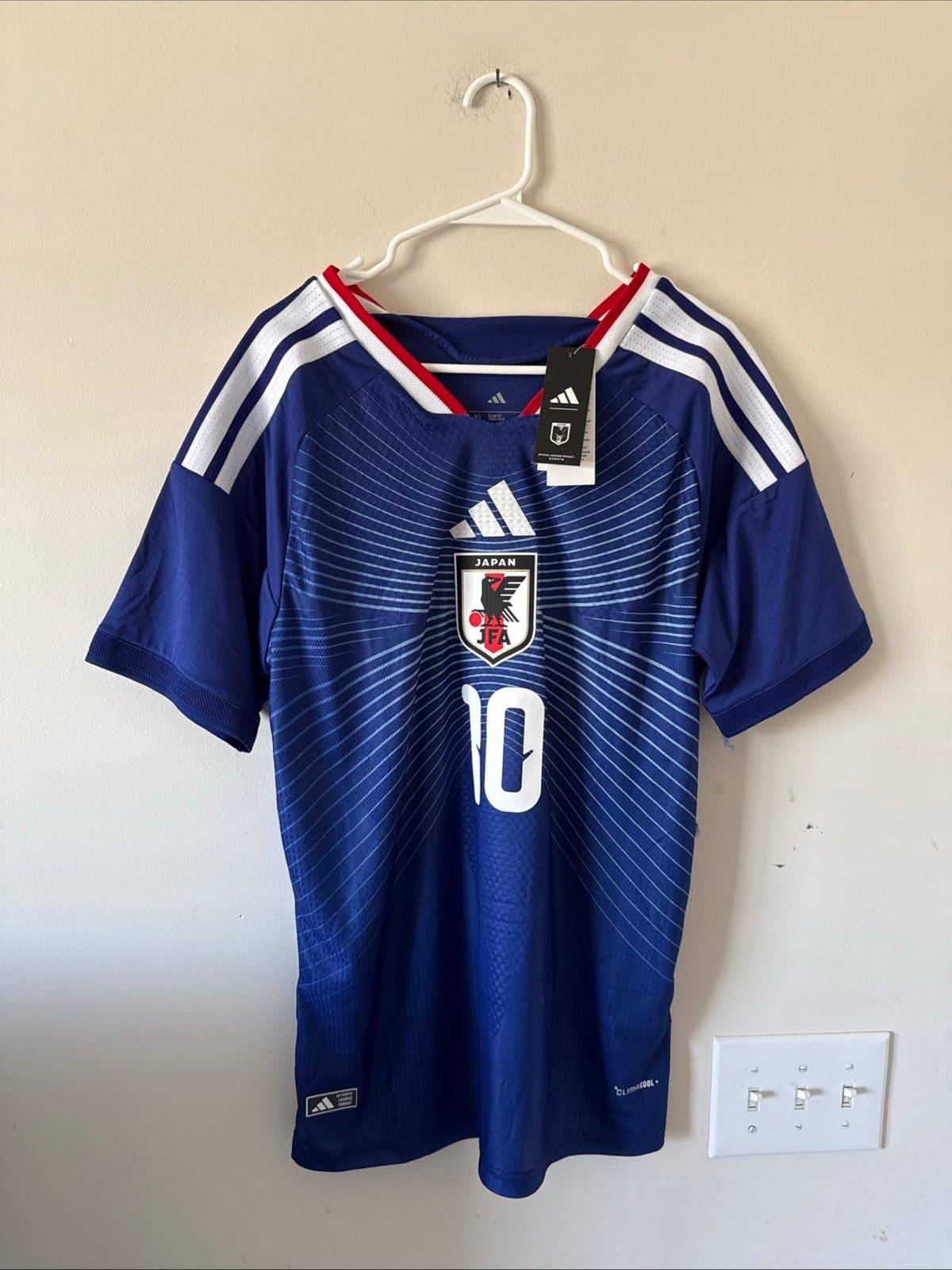 Men's adidas Ritsu Doan #10 Japan Home Authentic Jersey 2026 WC Sz XL - NWT RARE - Image 1