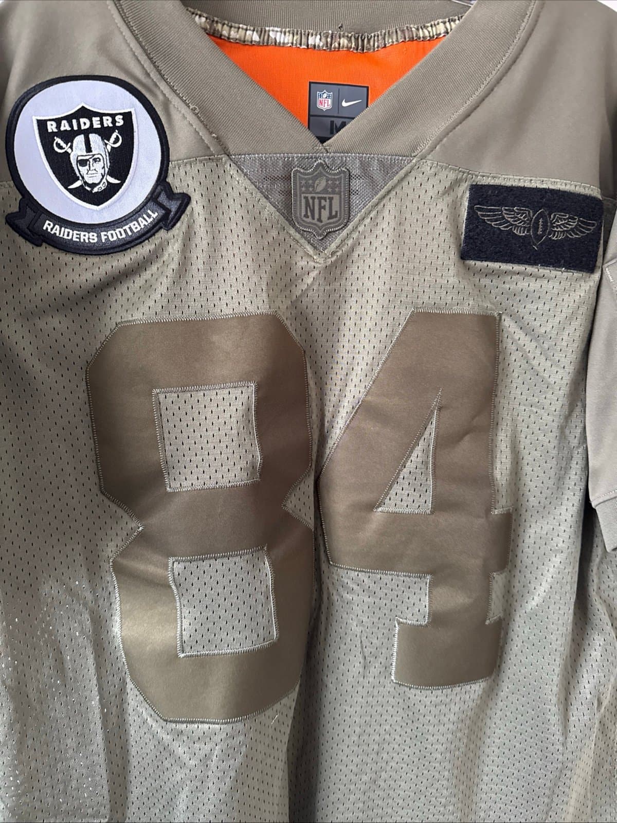 Men’s Nike Antonio Brown #84 Oakland Raiders Salute to Service Lmtd Jersey Sz M - Thumbnail 2