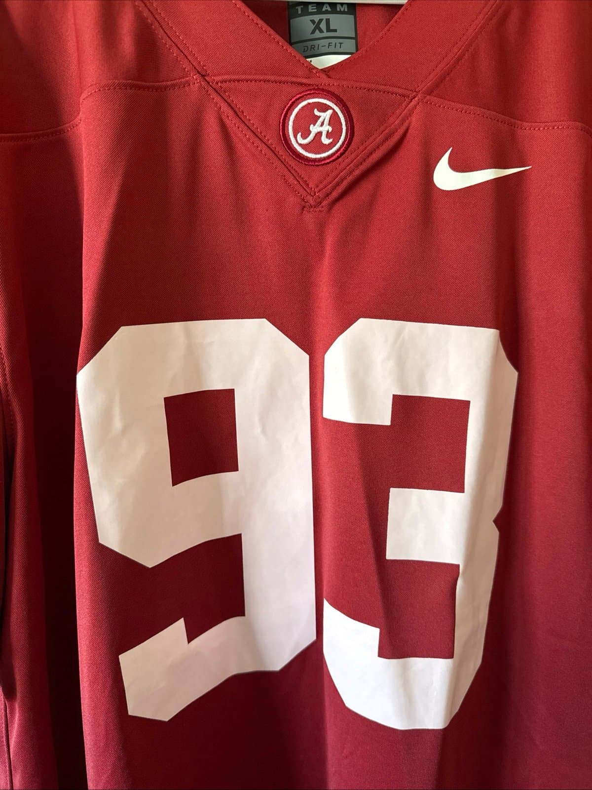 Men’s Nike Jonathan Allen #93 Alabama Crimson Tide NCAA Jersey Sz XL - RARE - Thumbnail 2