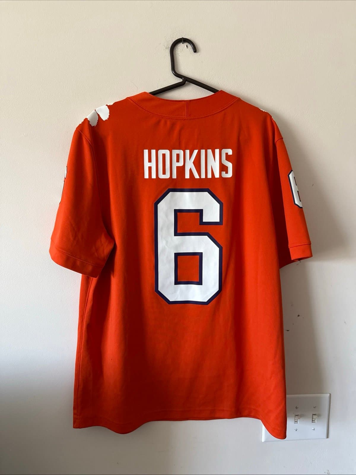 Men’s Nike DeAndre Hopkins #6 Clemson Tigers Football Jersey Sz L - Orange RARE - Thumbnail 7