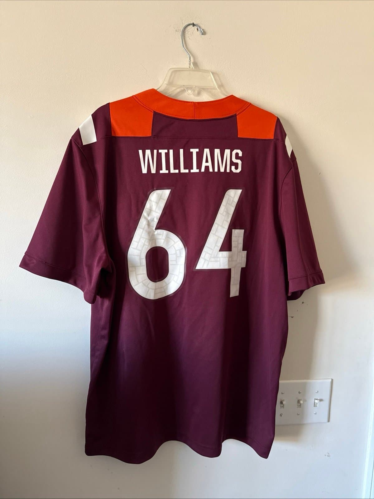 Men’s Lance Williams #64 Virginia Tech Hokies Football NCAA Jersey Sz 2XL - RARE - Thumbnail 6