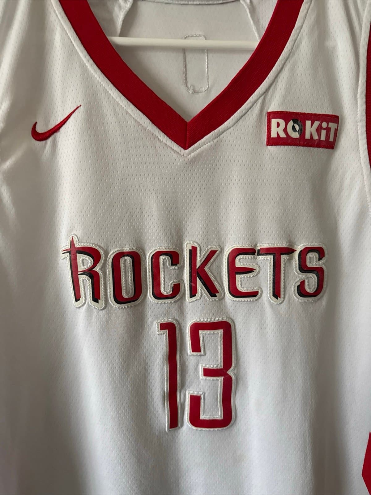 Men’s Nike James Harden #13 Houston Rockets Association Jersey 2018 Sz 48 - RARE - Thumbnail 2