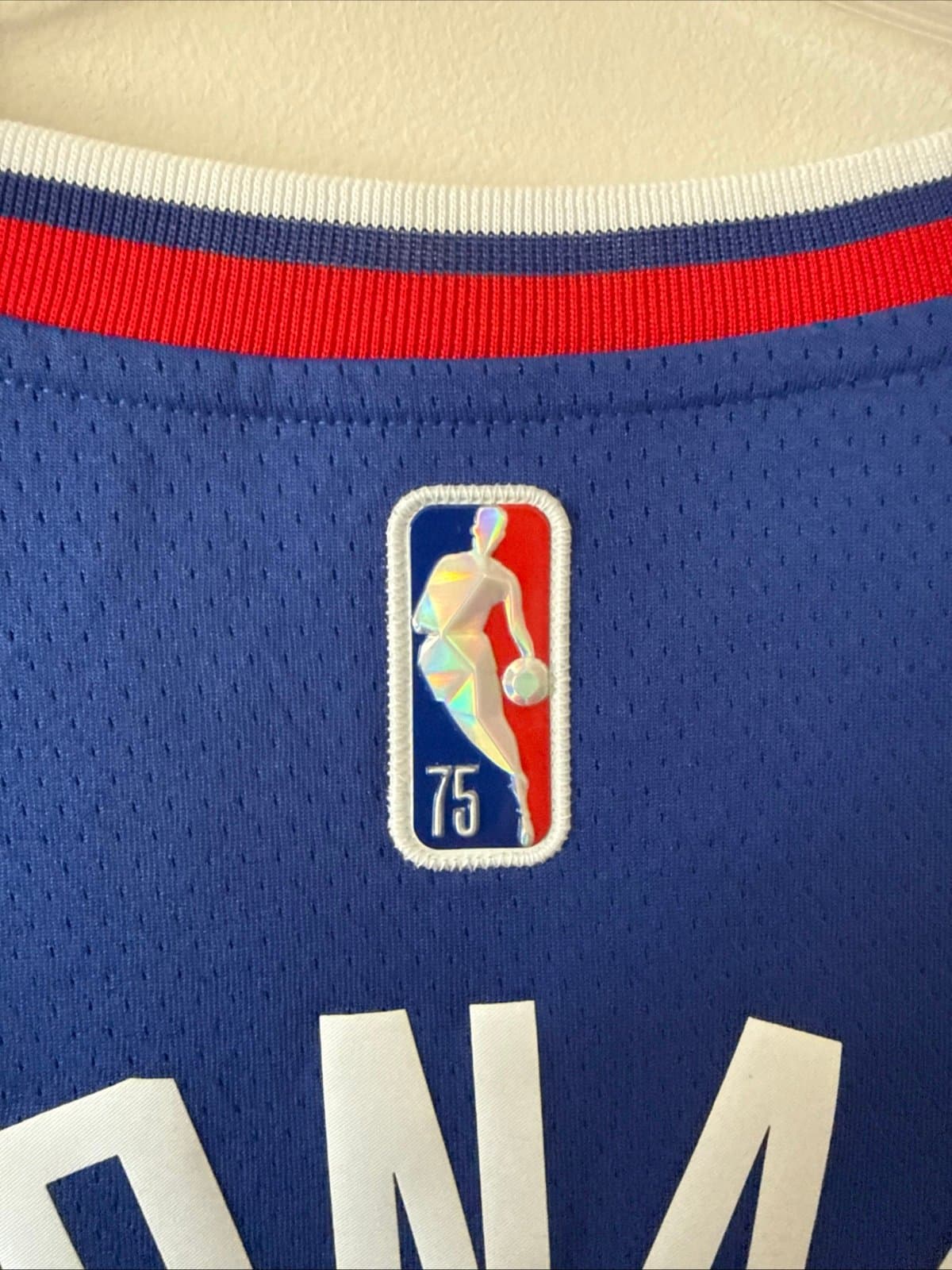 Men’s Nike Kawhi Leonard #2 LA Clippers 75th Anniv NBA Jersey Sz 60 - Blue - Thumbnail 6