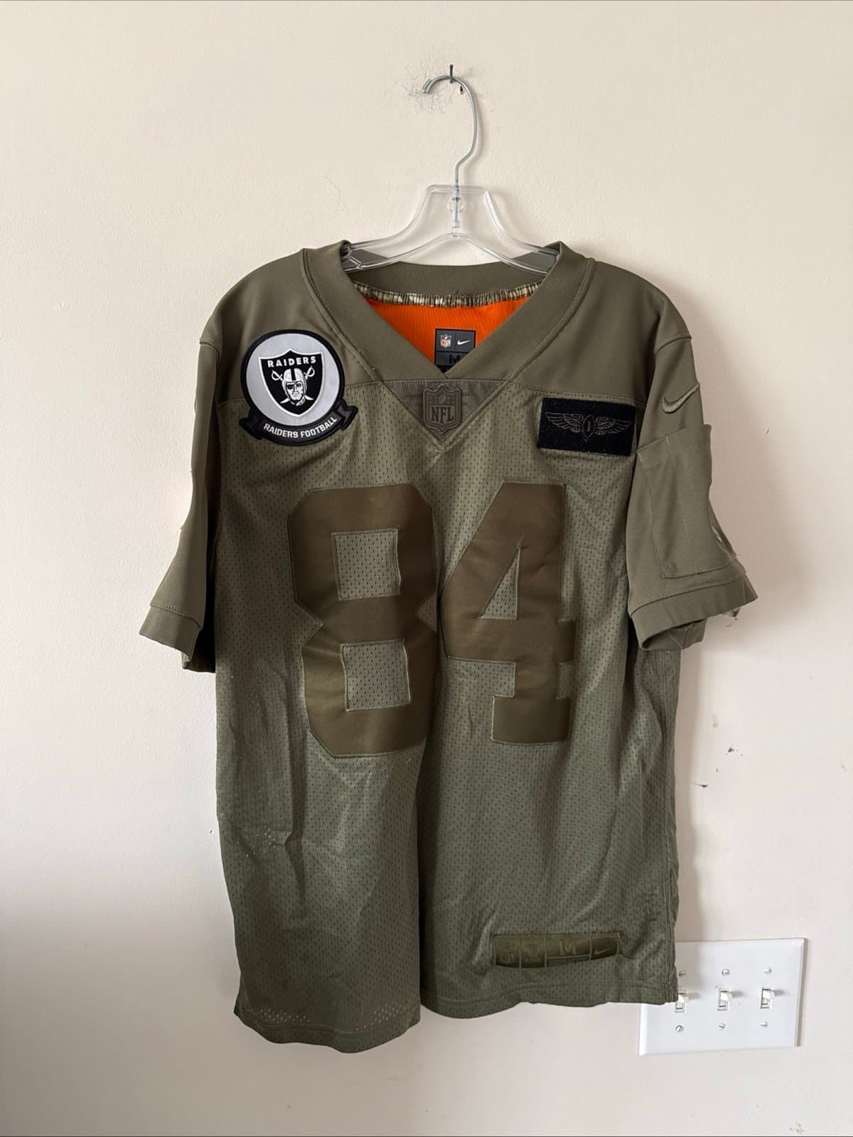 Men’s Nike Antonio Brown #84 Oakland Raiders Salute to Service Lmtd Jersey Sz M - Image 1