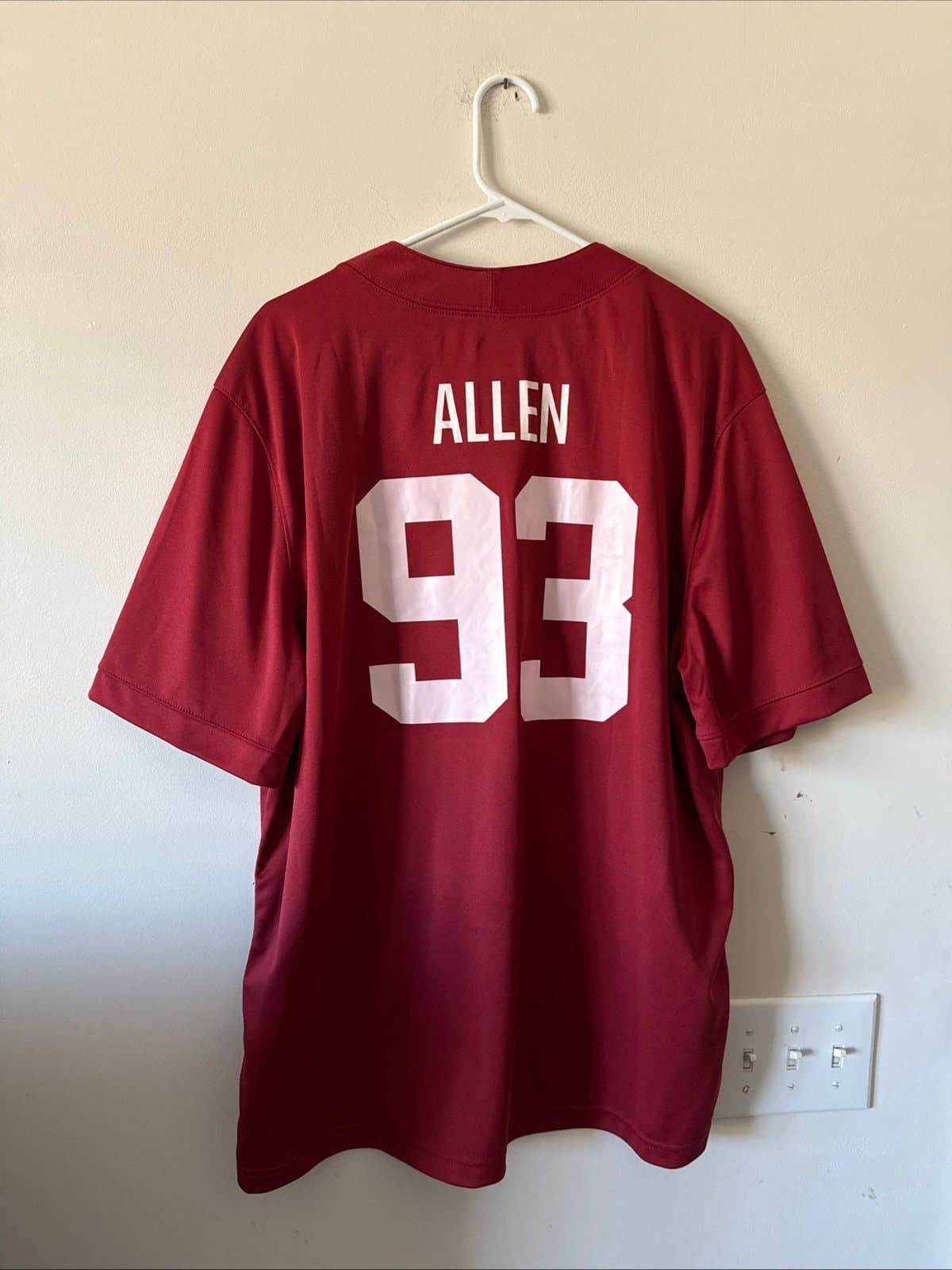 Men’s Nike Jonathan Allen #93 Alabama Crimson Tide NCAA Jersey Sz XL - RARE - Thumbnail 6