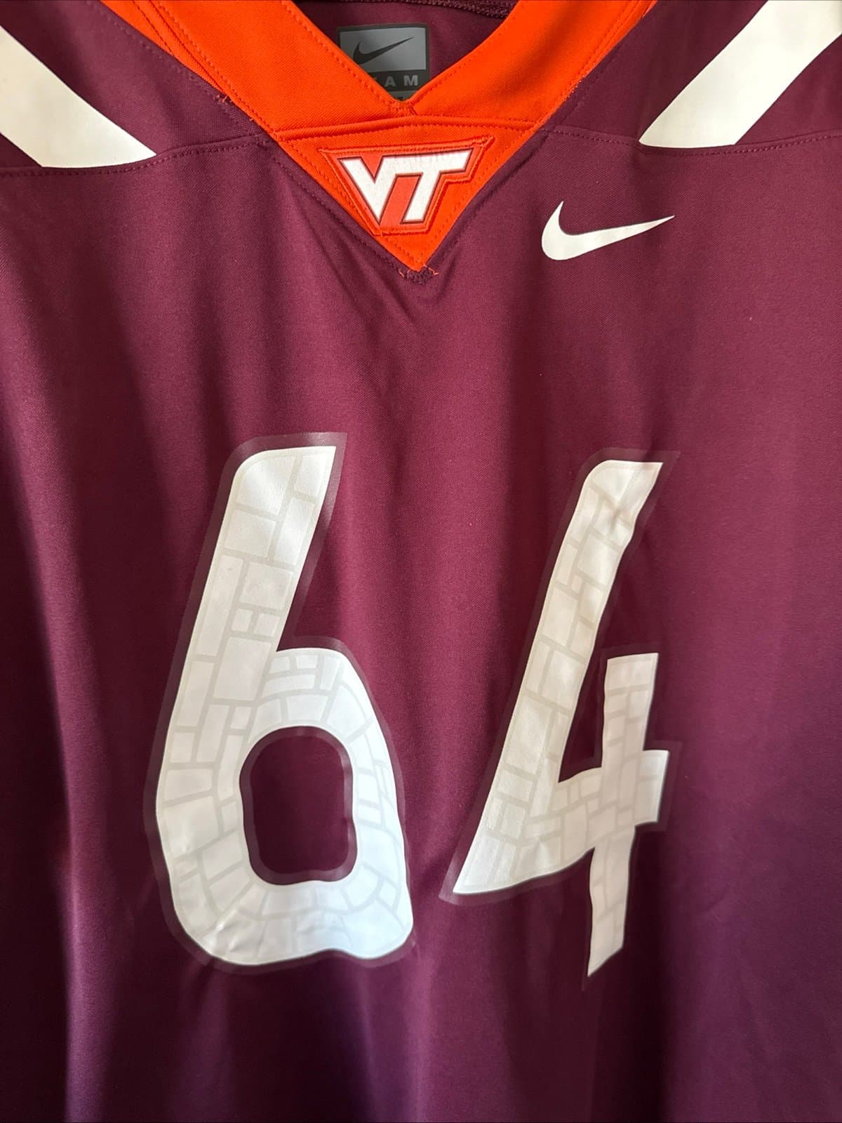 Men’s Lance Williams #64 Virginia Tech Hokies Football NCAA Jersey Sz 2XL - RARE - Thumbnail 2
