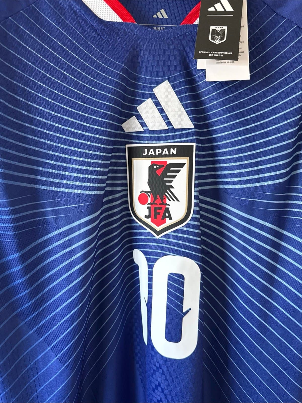 Men's adidas Ritsu Doan #10 Japan Home Authentic Jersey 2026 WC Sz XL - NWT RARE - Thumbnail 2