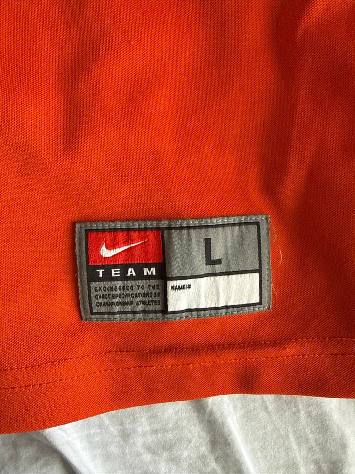 Men’s Nike DeAndre Hopkins #6 Clemson Tigers Football Jersey Sz L - Orange RARE - Thumbnail 3