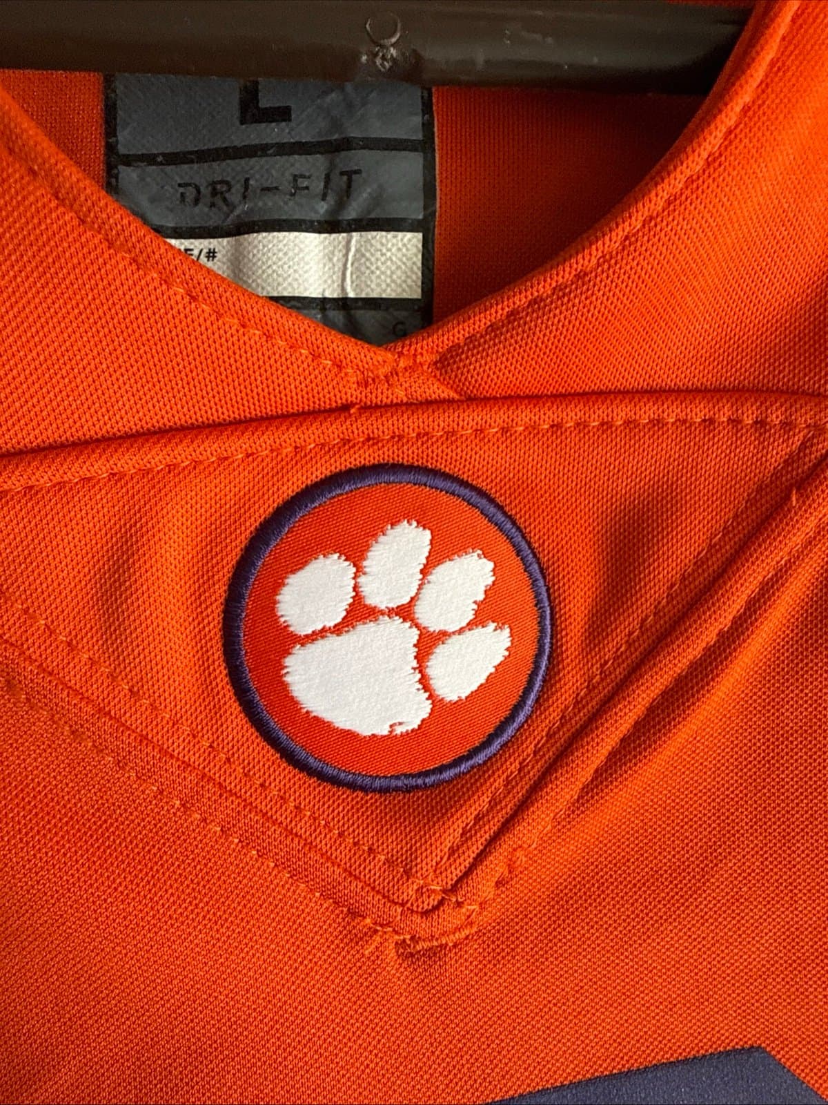 Men’s Nike DeAndre Hopkins #6 Clemson Tigers Football Jersey Sz L - Orange RARE - Thumbnail 5