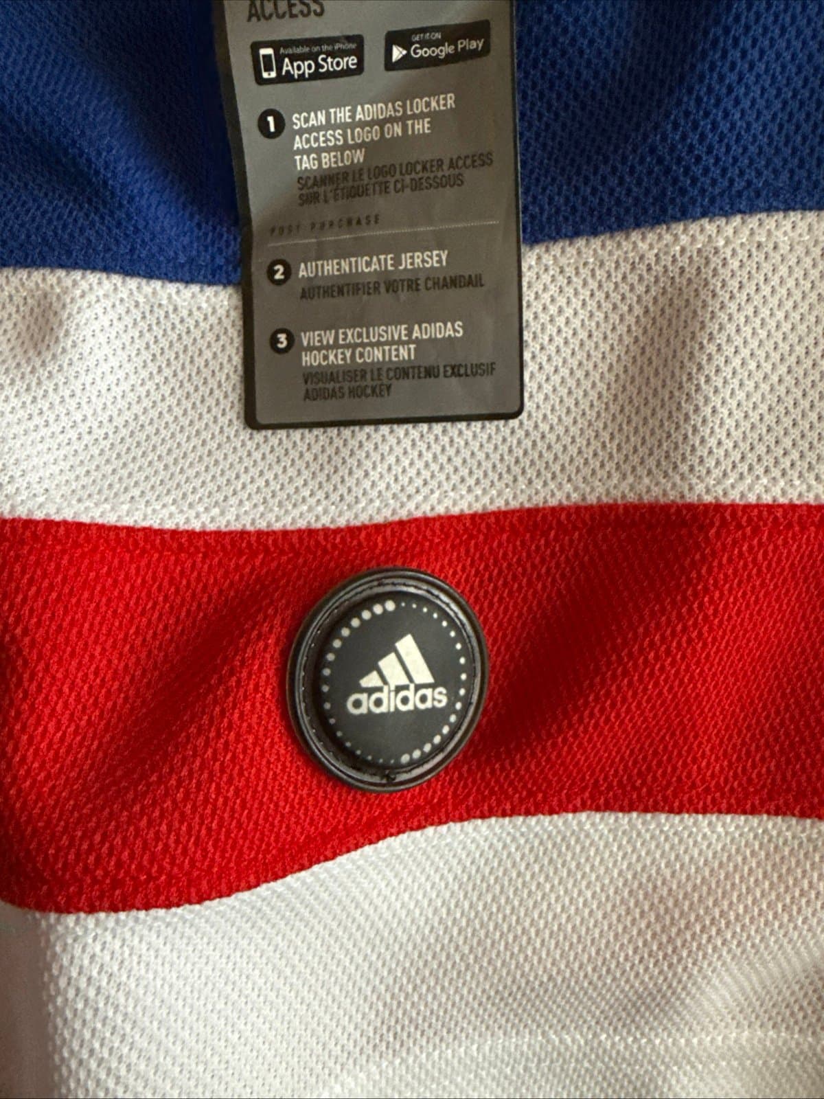 Men’s Mats Zuccarello #36 New York Rangers Authentic NHL Jersey Sz 56 - Blue NWT - Thumbnail 3