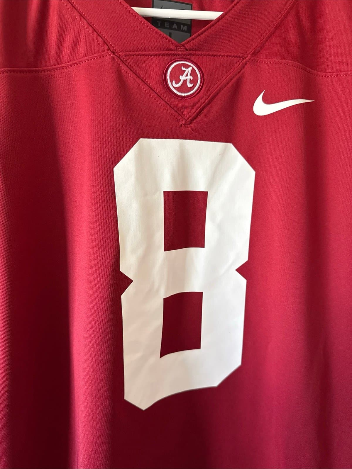 Men’s Nike Julio Jones #8 Alabama Crimson Tide NCAA Jersey Sz L - Red RARE - Thumbnail 2