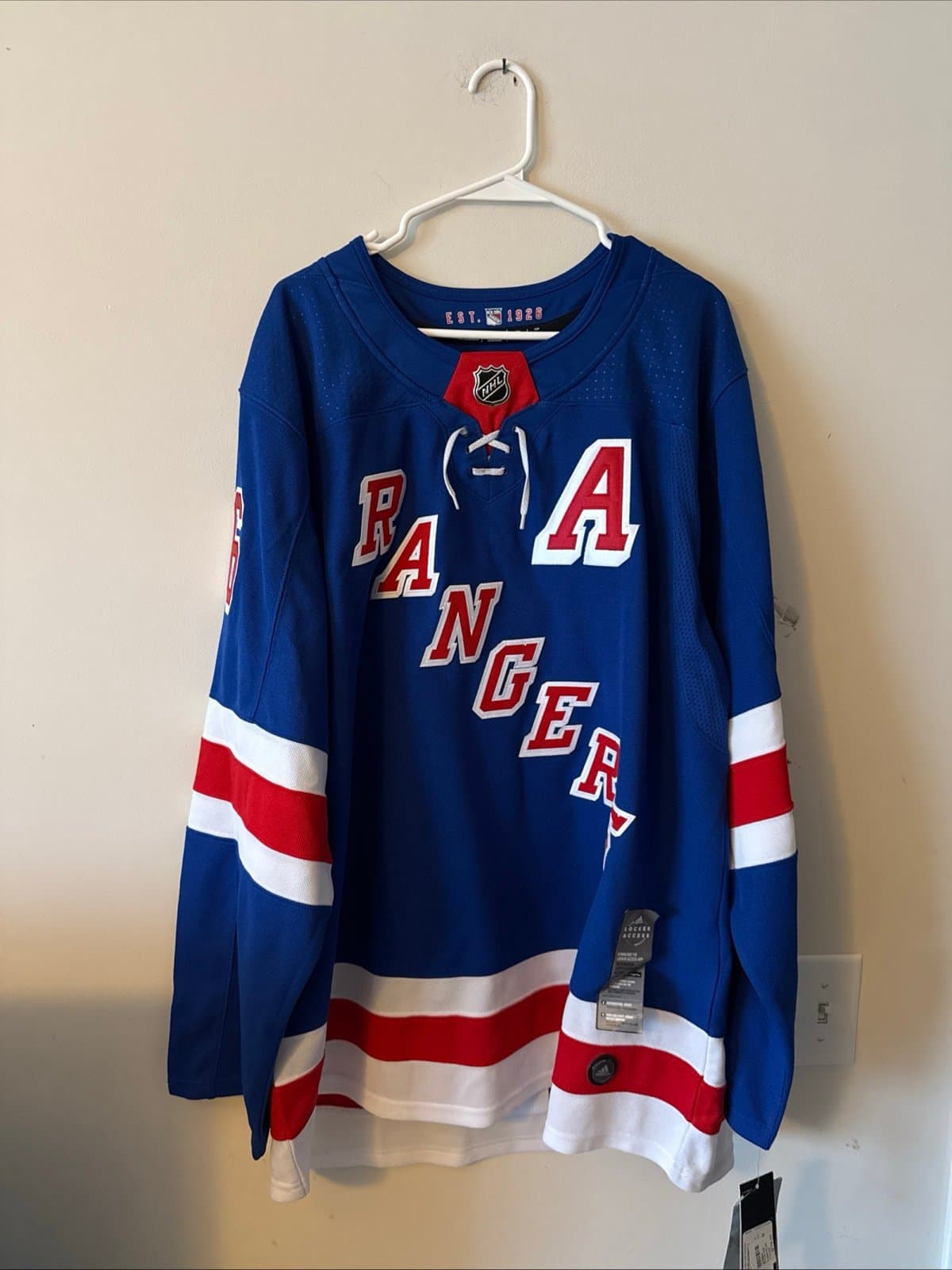 Men’s Mats Zuccarello #36 New York Rangers Authentic NHL Jersey Sz 56 - Blue NWT - Image 1