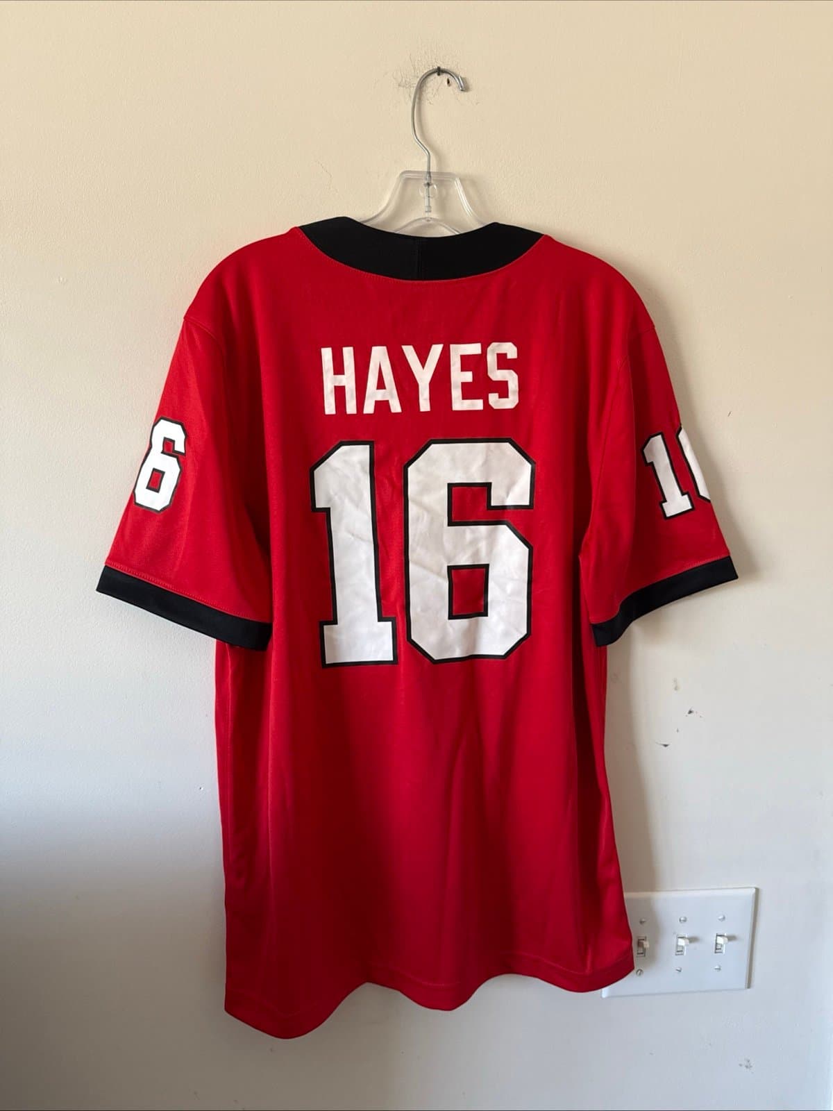 Men’s Nike Maurice Hayes Jr #16 Georgia Bulldogs NCAA Jersey Sz M - Red RARE - Thumbnail 6