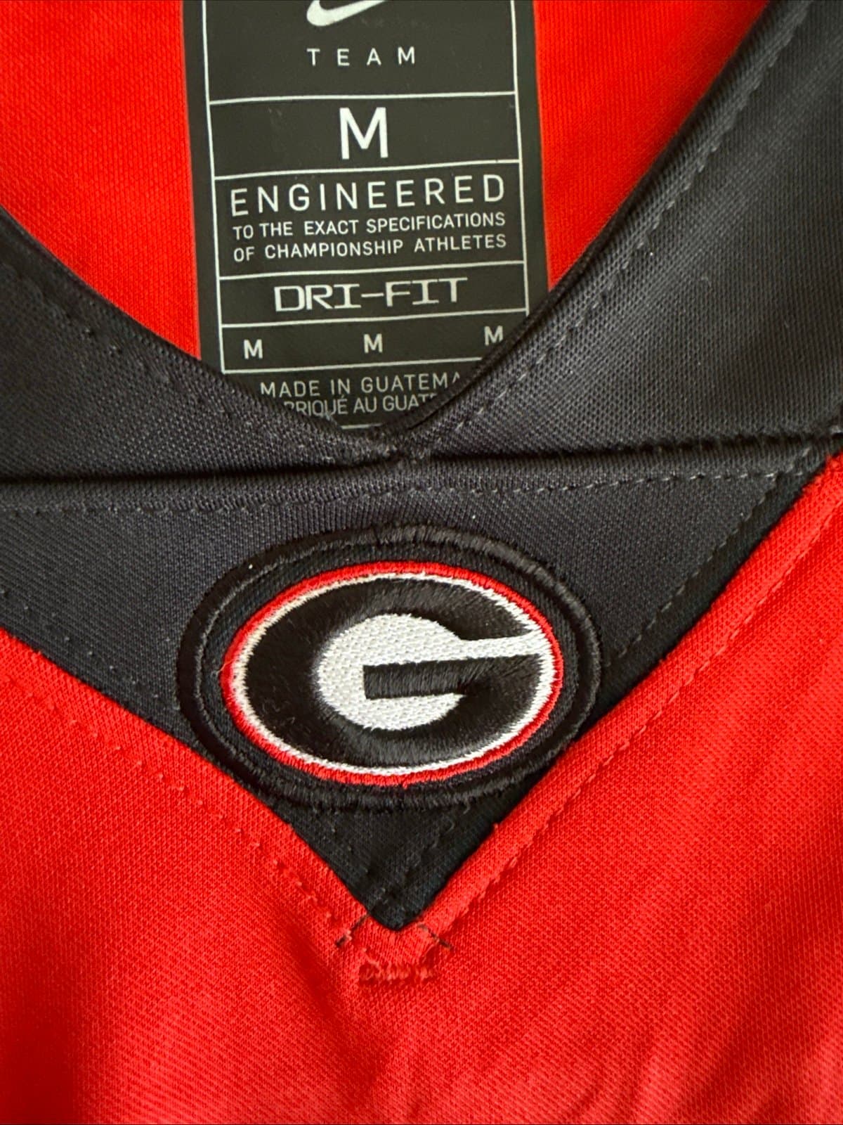 Men’s Nike Maurice Hayes Jr #16 Georgia Bulldogs NCAA Jersey Sz M - Red RARE - Thumbnail 5